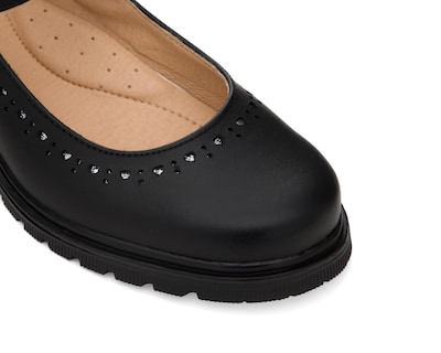 Foto 6 | Zapatos Escolares Grafito de Piel para Niña