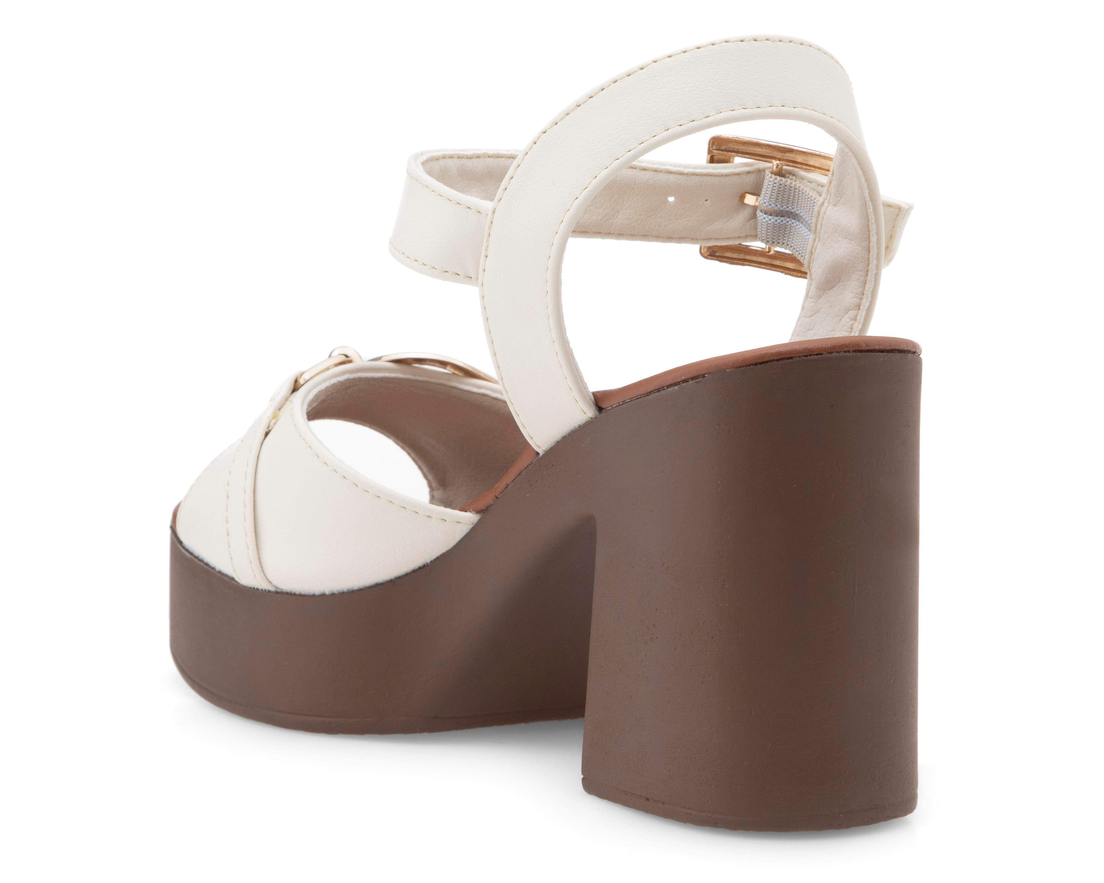 Foto 4 pulgar | Sandalias de Tacón Sahara para Mujer