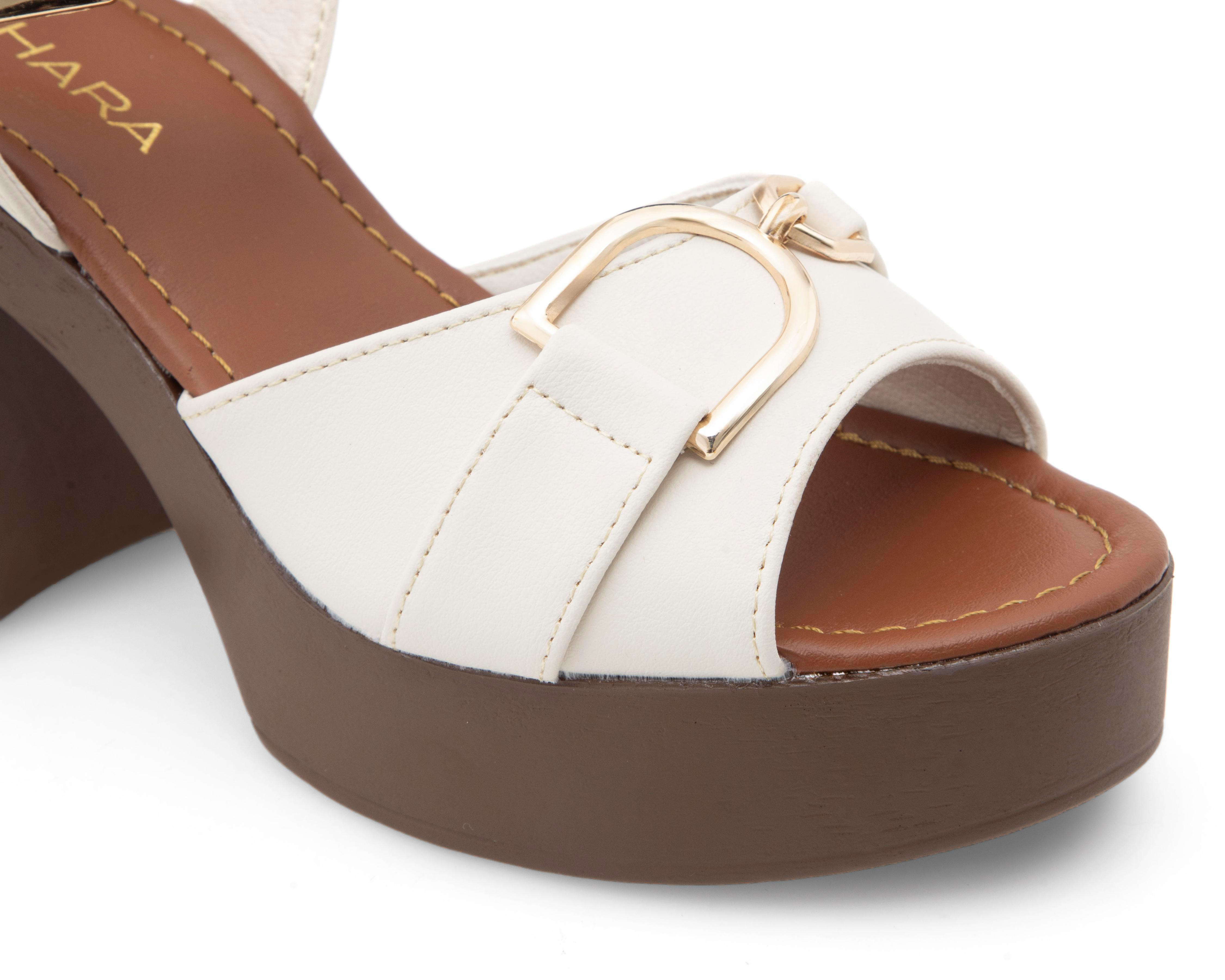 Foto 7 pulgar | Sandalias de Tacón Sahara para Mujer