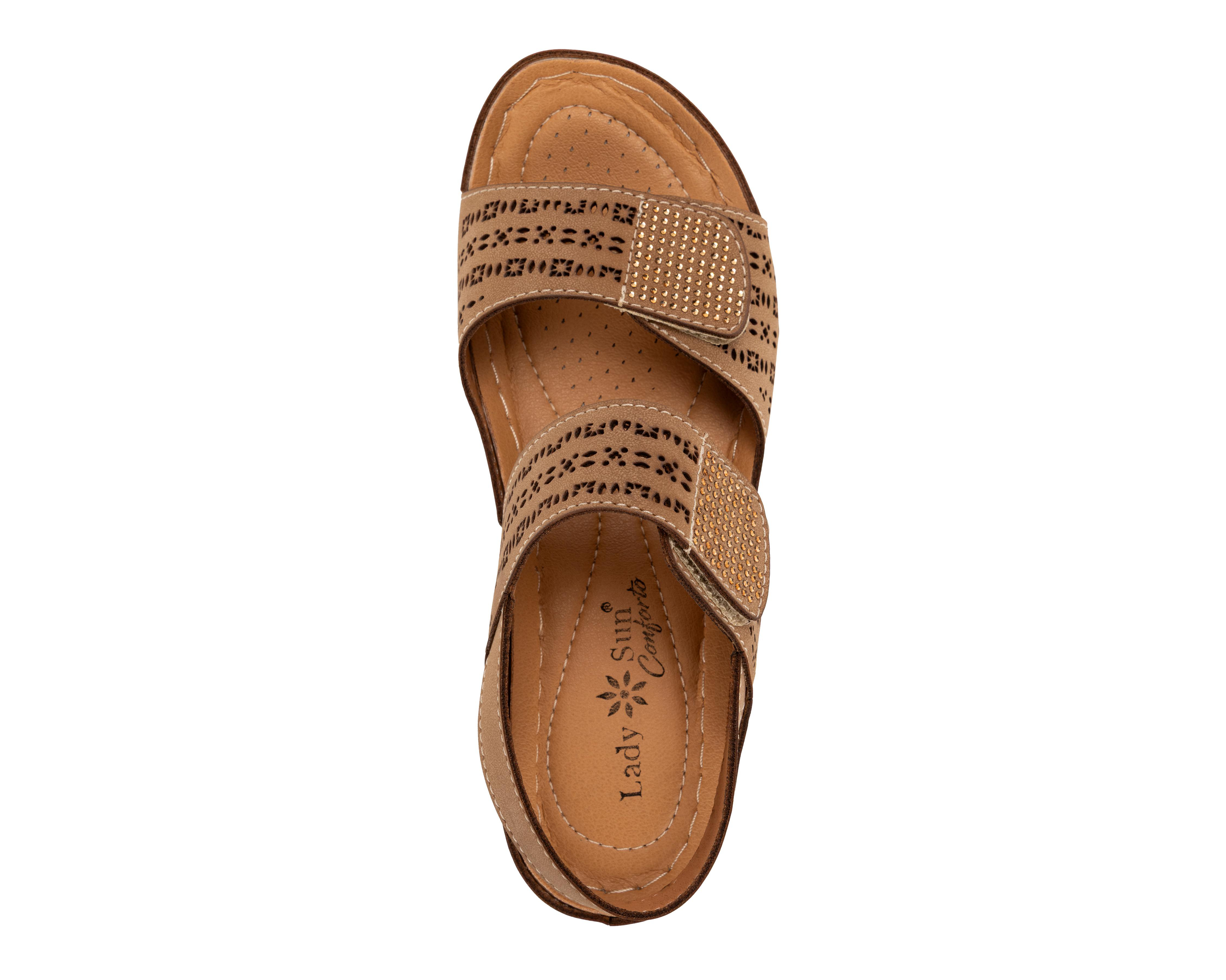 Foto 6 pulgar | Sandalias Confort Lady Sun Conforto para Mujer