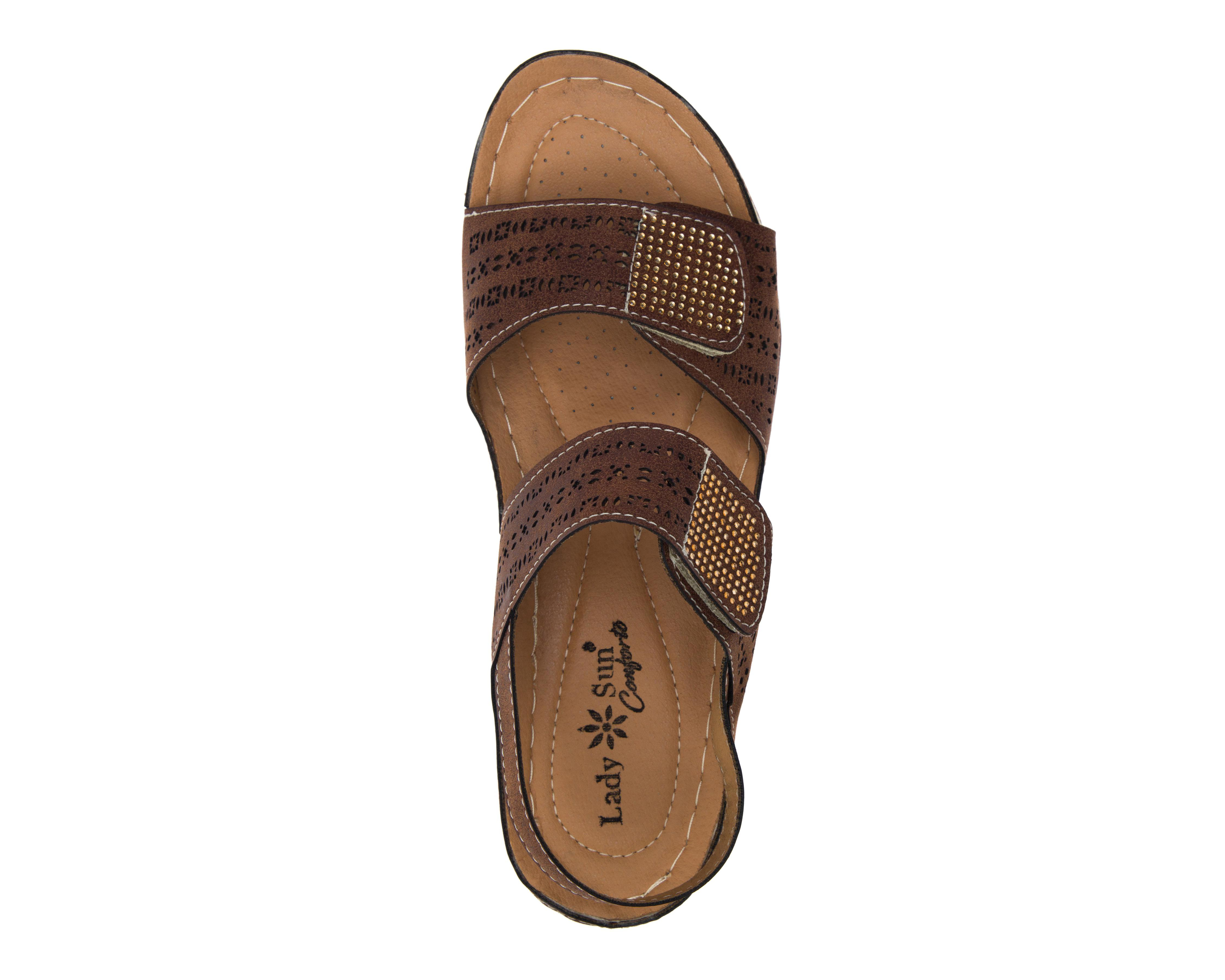 Foto 6 pulgar | Sandalias Confort Lady Sun Conforto Vip para Mujer