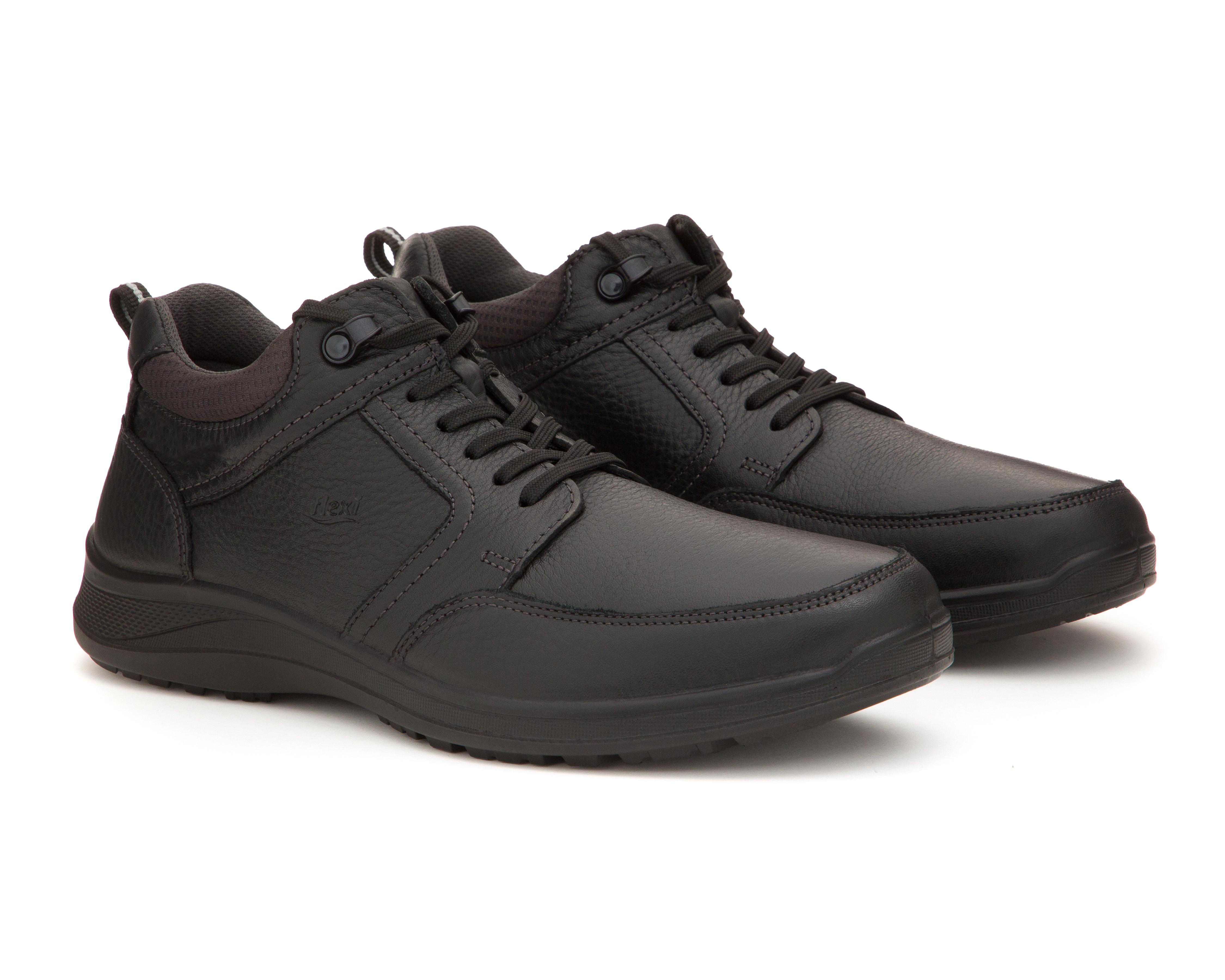 Foto 2 pulgar | Botines Casuales Flexi Santiago de Piel para Hombre
