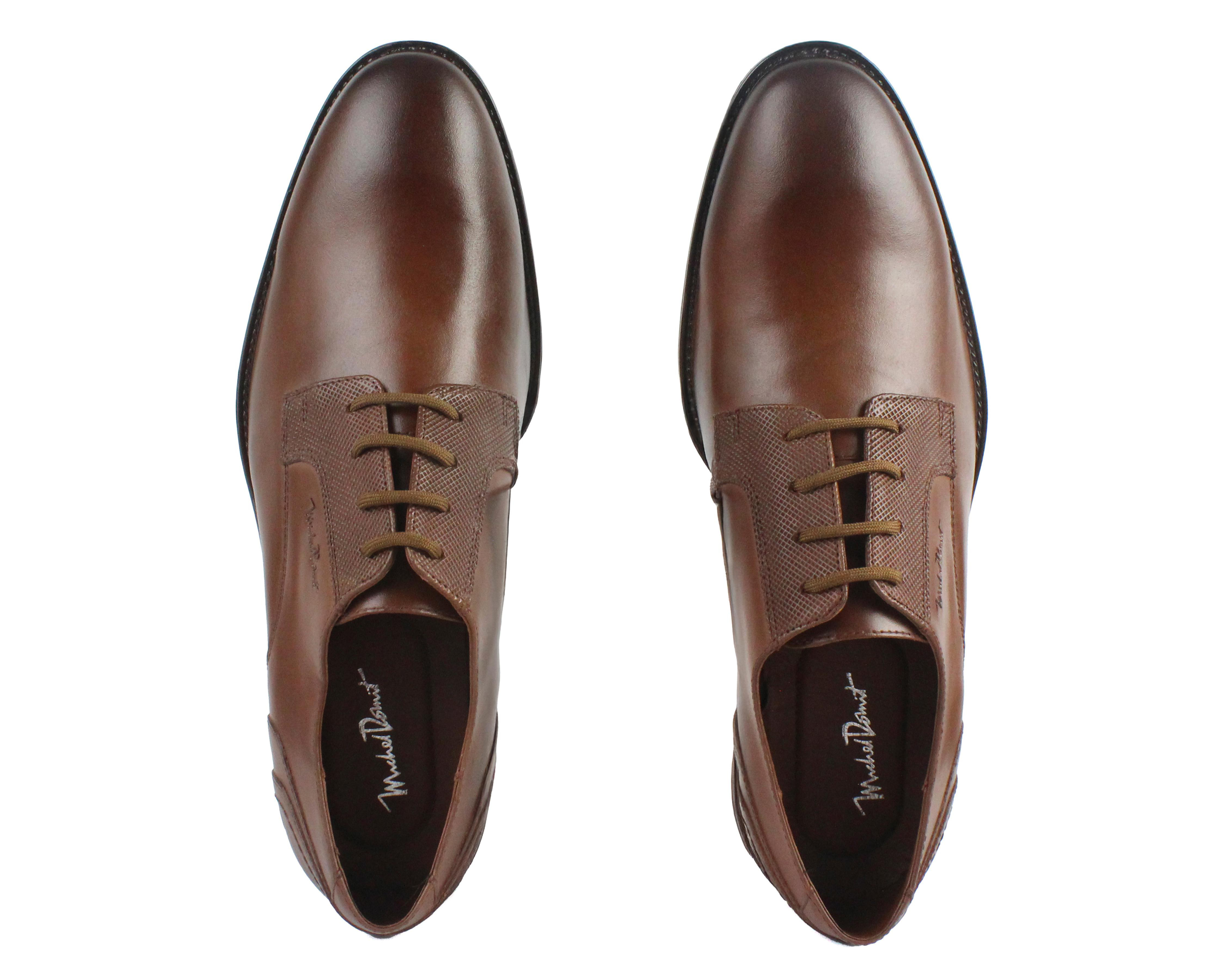 Foto 3 pulgar | Zapatos Casuales Michel Domit de Piel para Hombre