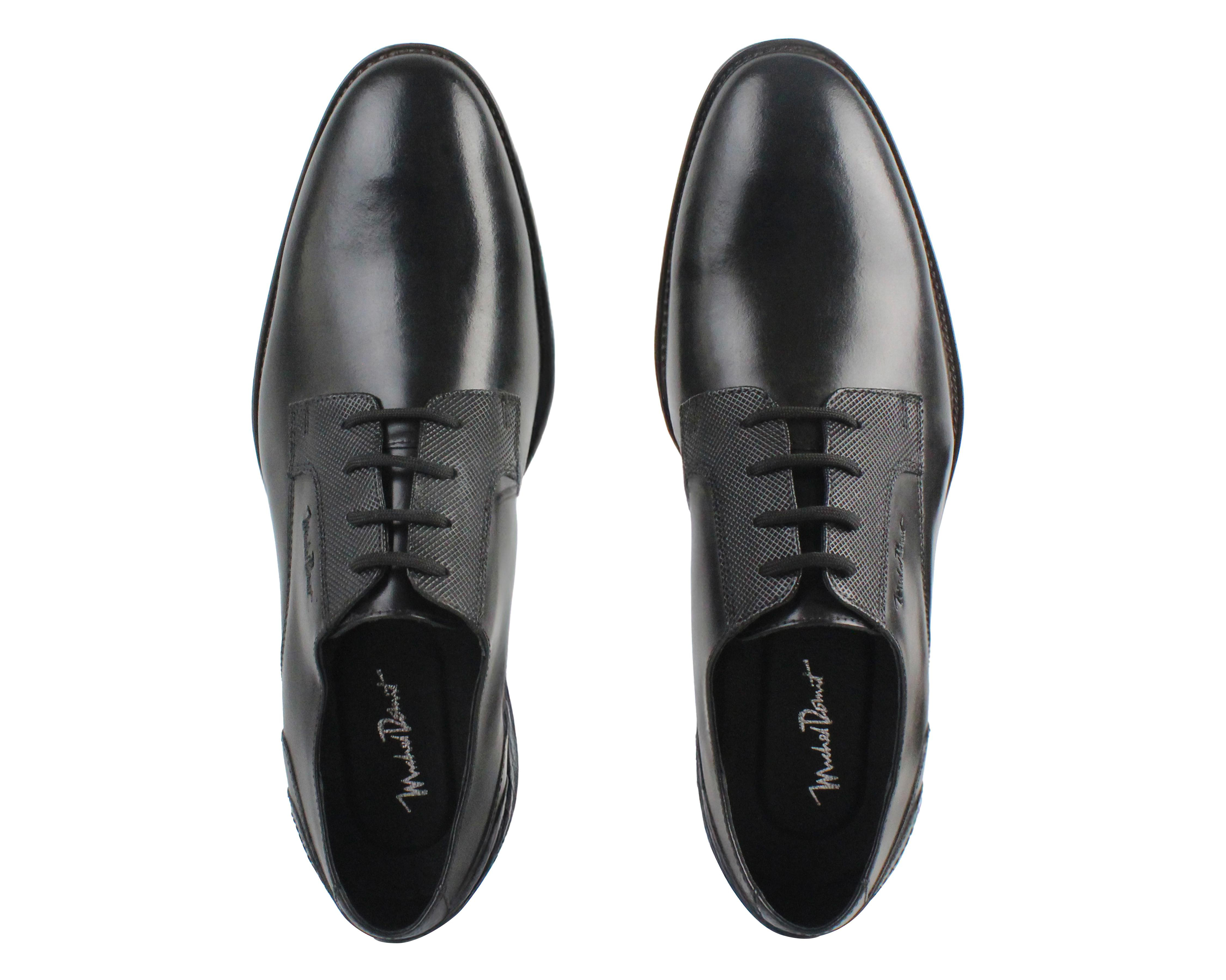 Foto 3 pulgar | Zapatos de Vestir Michel Domit de Piel para Hombre