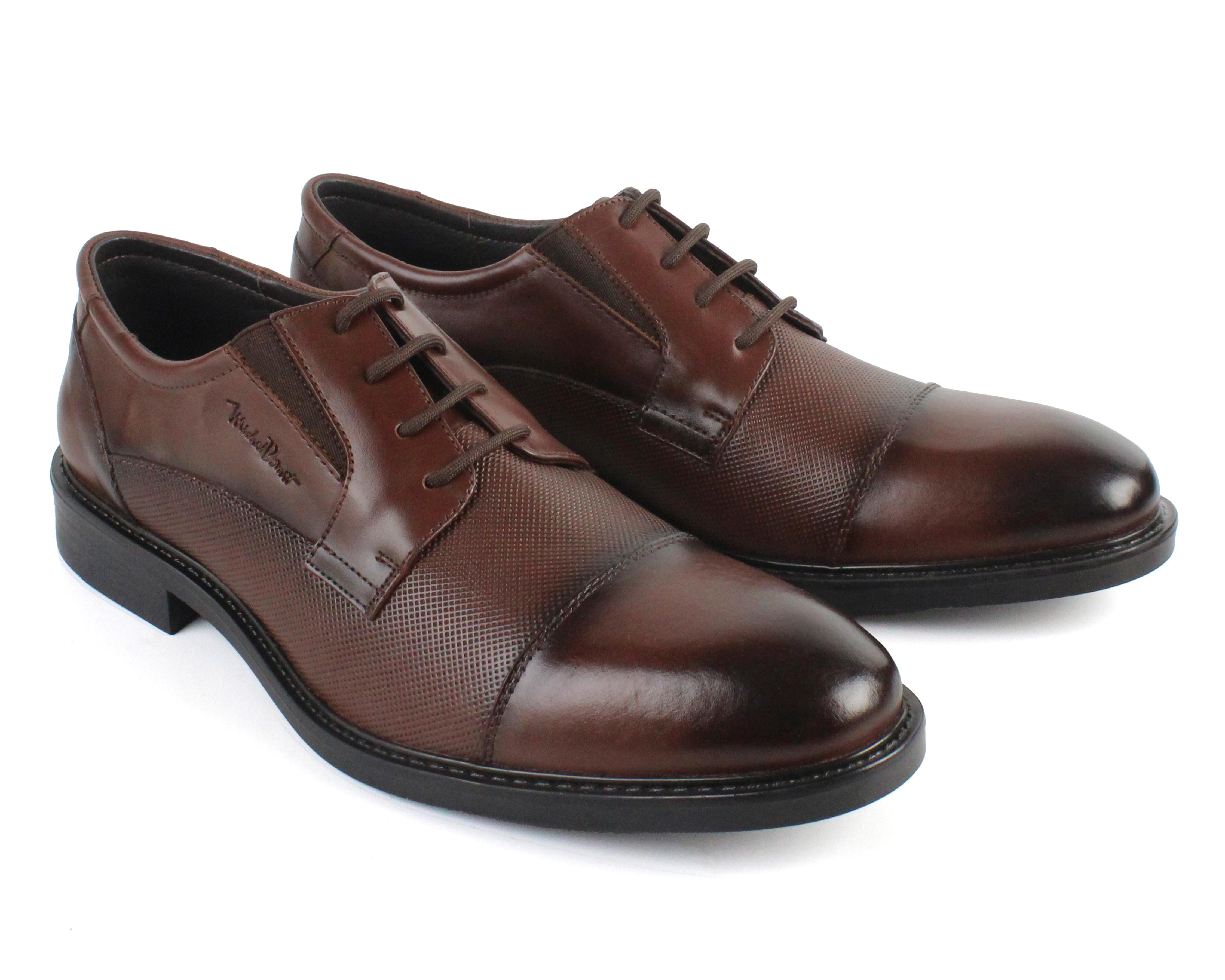Foto 2 pulgar | Zapatos de Vestir Michel Domit de Piel para Hombre