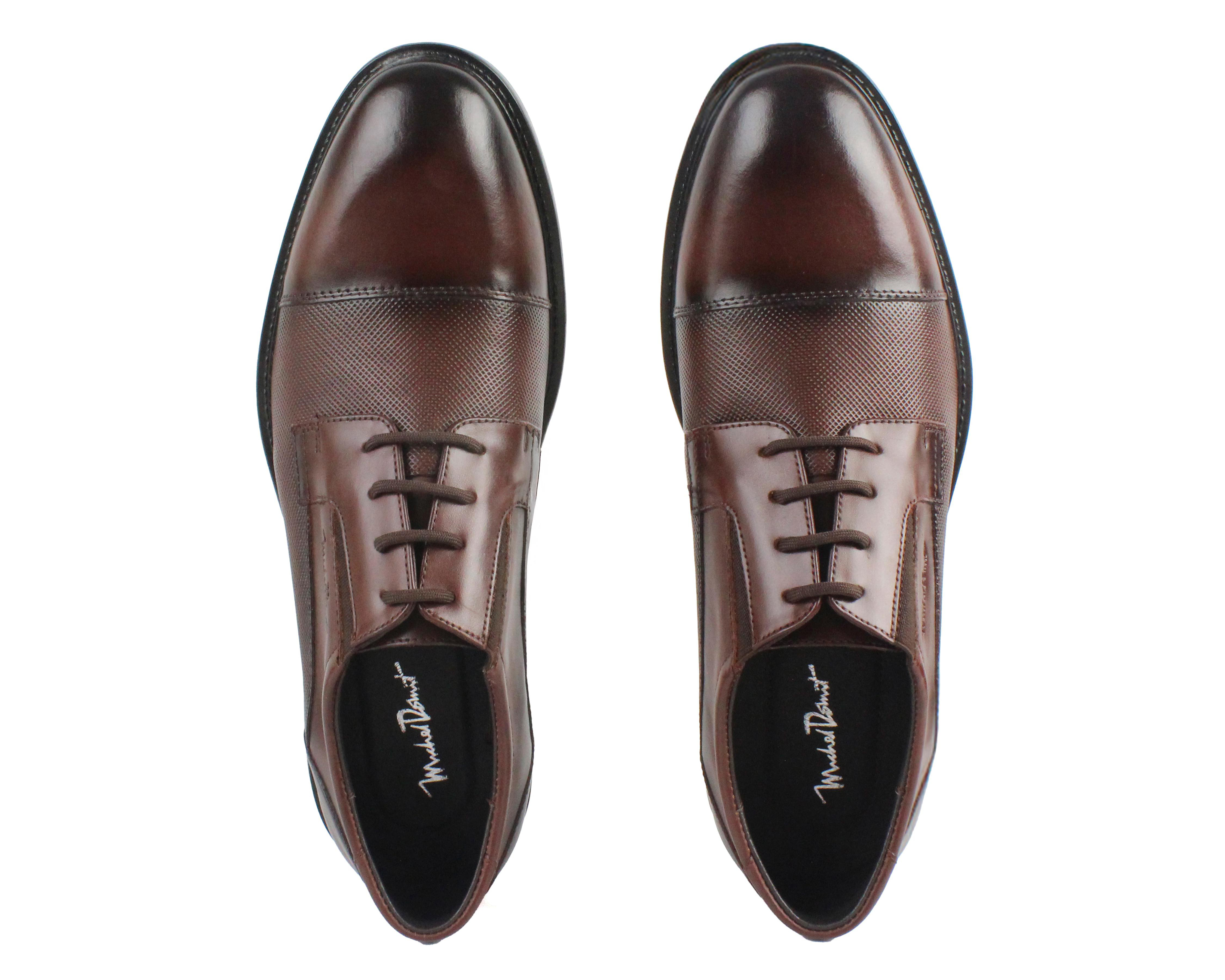 Foto 3 pulgar | Zapatos de Vestir Michel Domit de Piel para Hombre