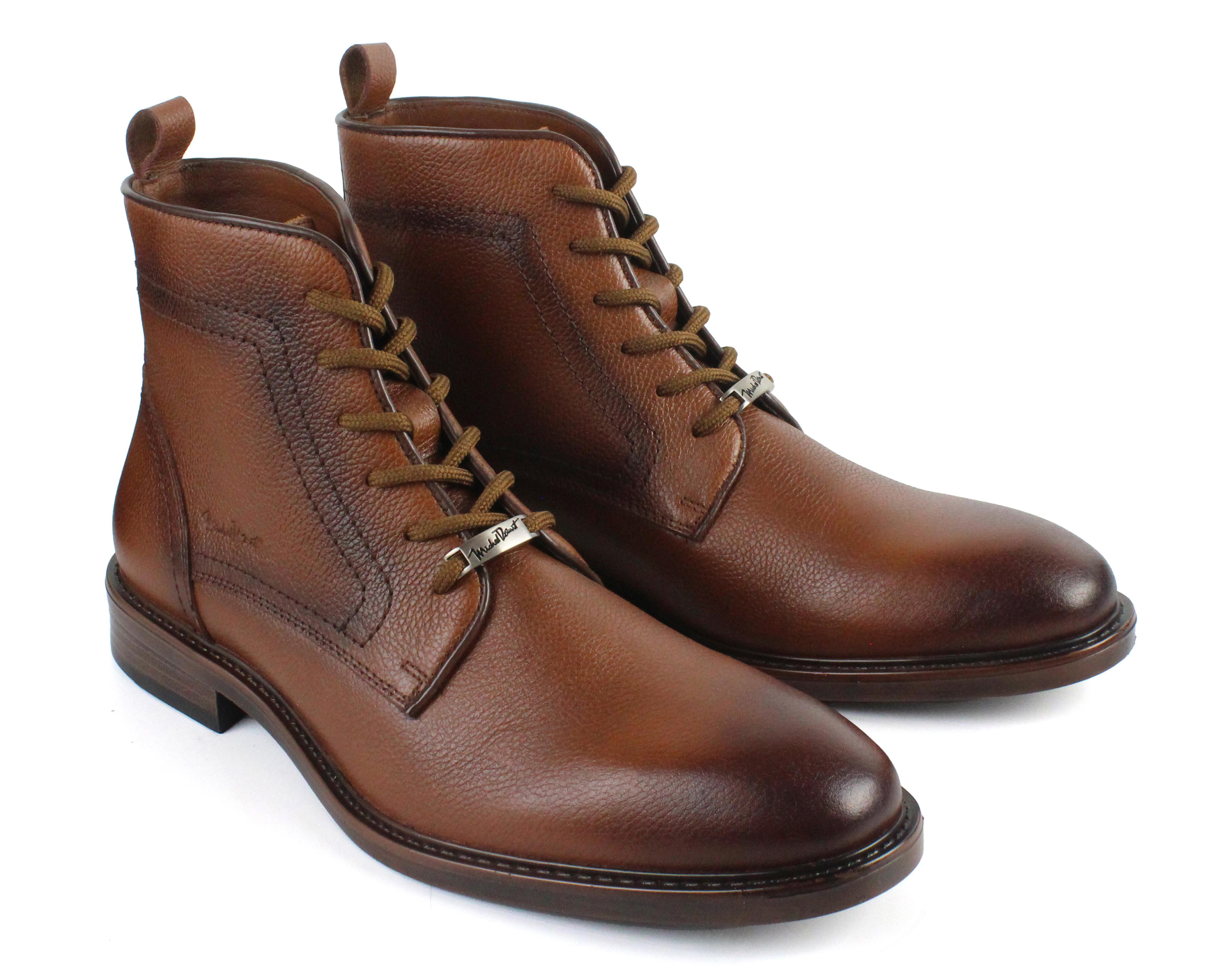 Foto 2 pulgar | Botas Casuales Michel Domit de Piel para Hombre