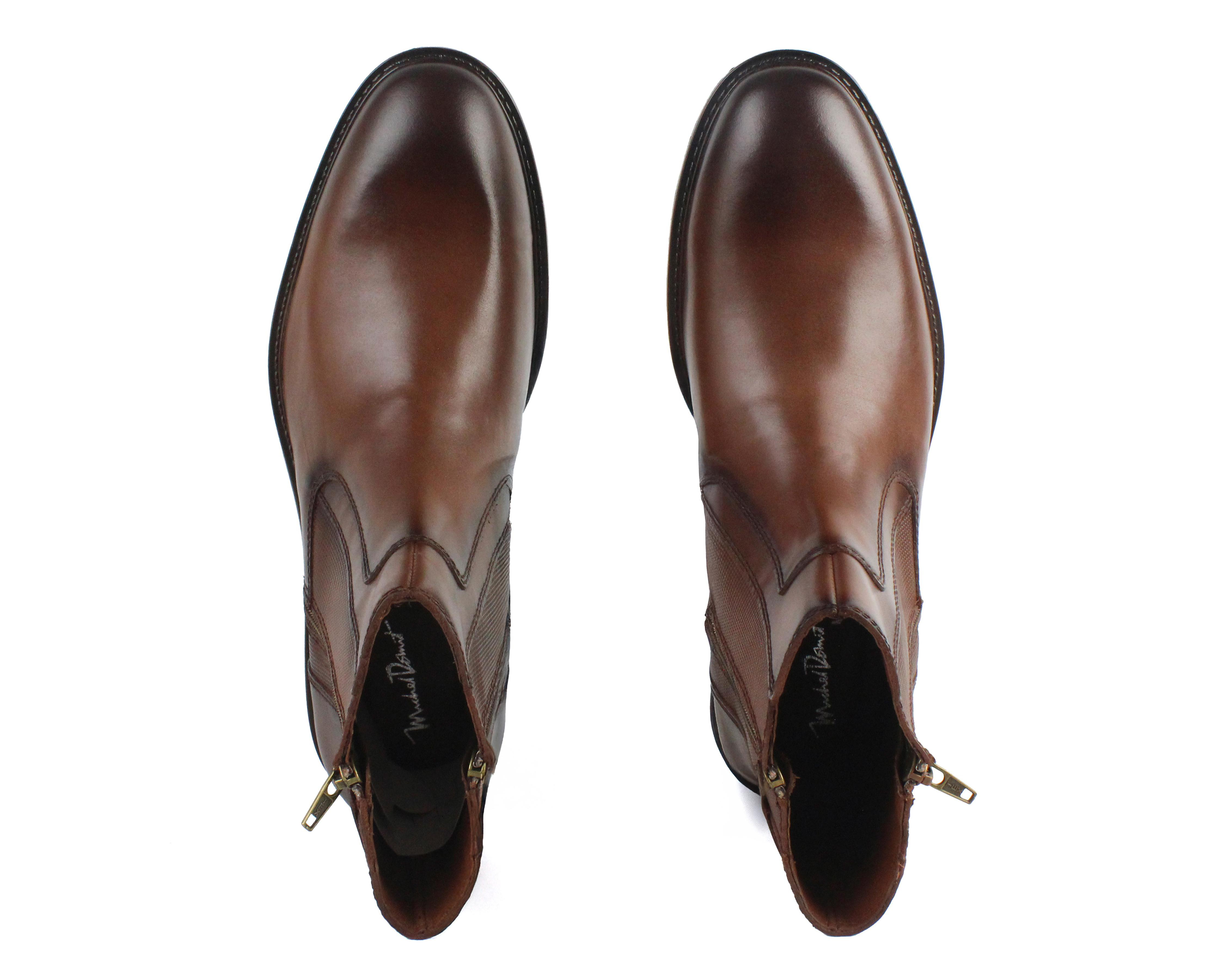 Foto 3 pulgar | Botas Casuales Michel Domit de Piel para Hombre