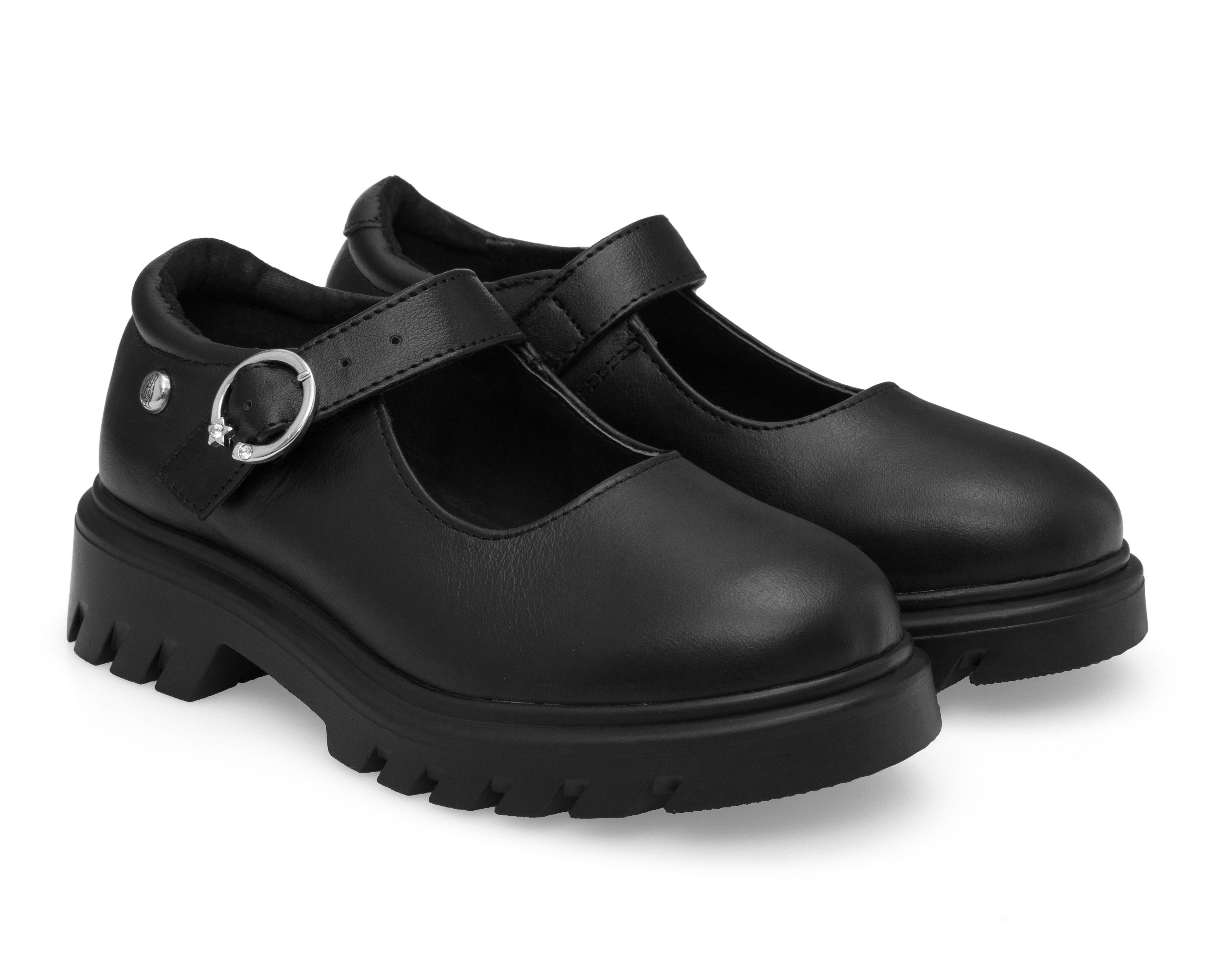 Foto 1 | Zapatos escolares Hush Puppies de Piel para Niña