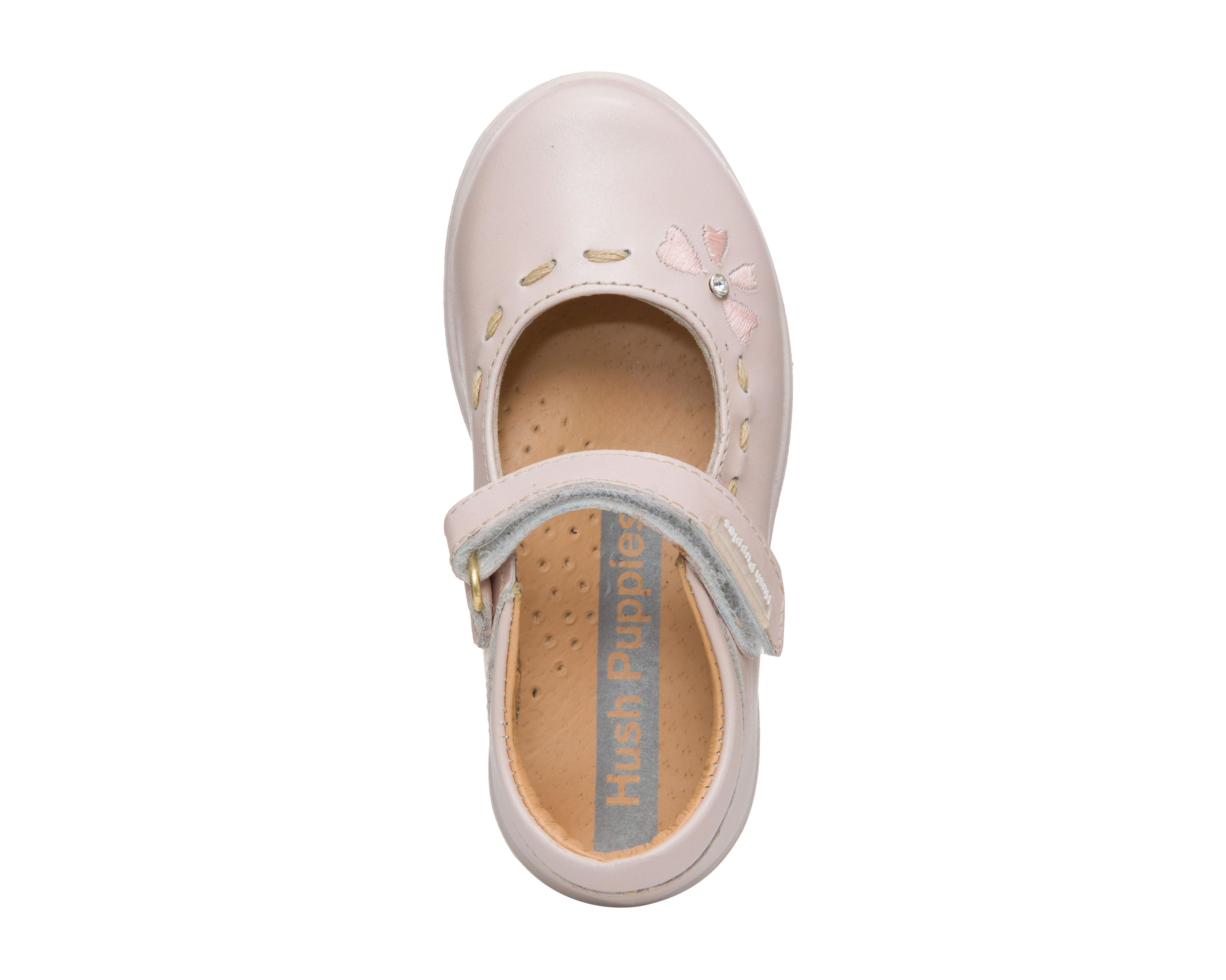 Foto 6 pulgar | Zapatos Casuales Hush Puppies de Piel para Niña