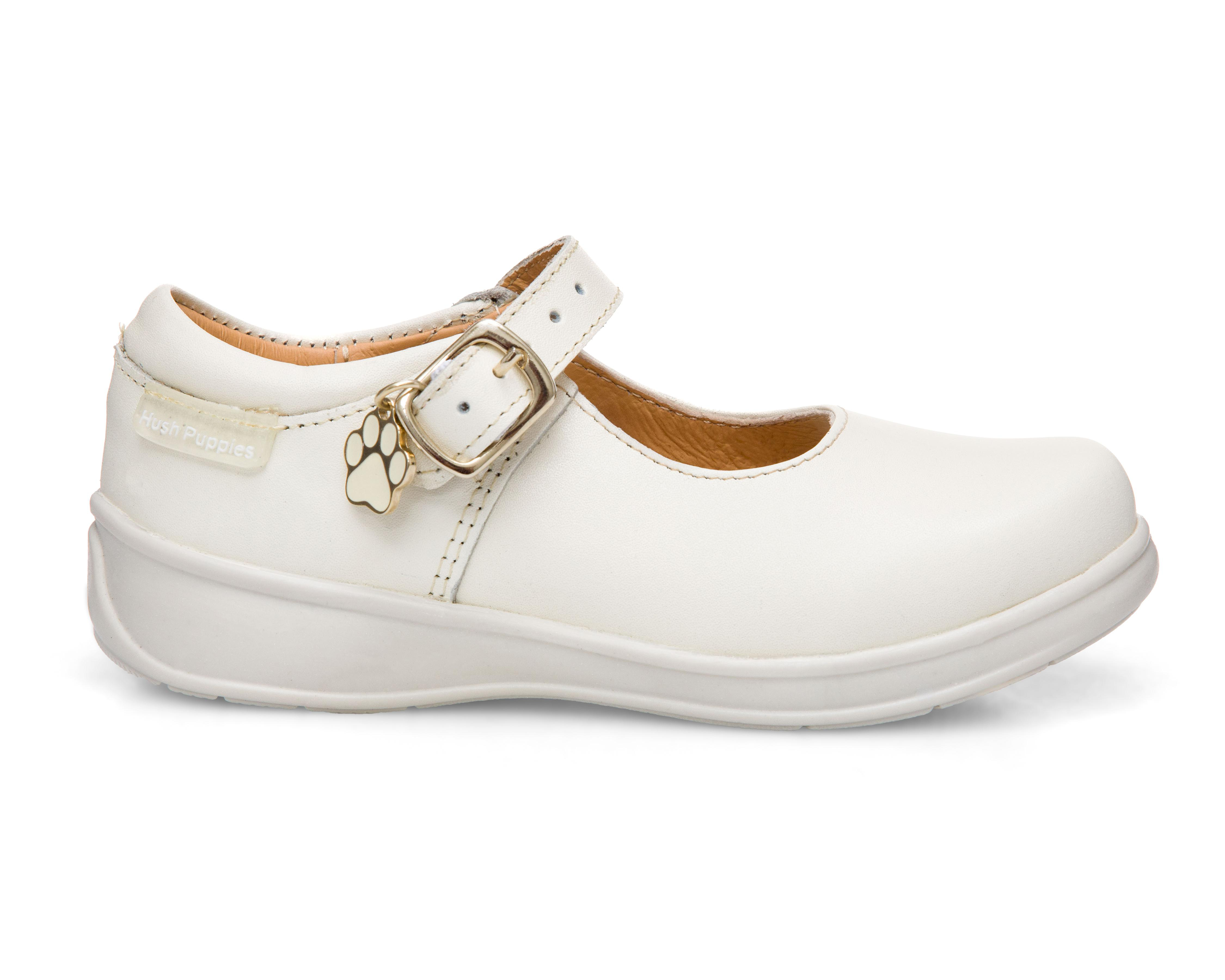 Foto 3 pulgar | Zapatos Casuales Hush Puppies de Piel para Niña