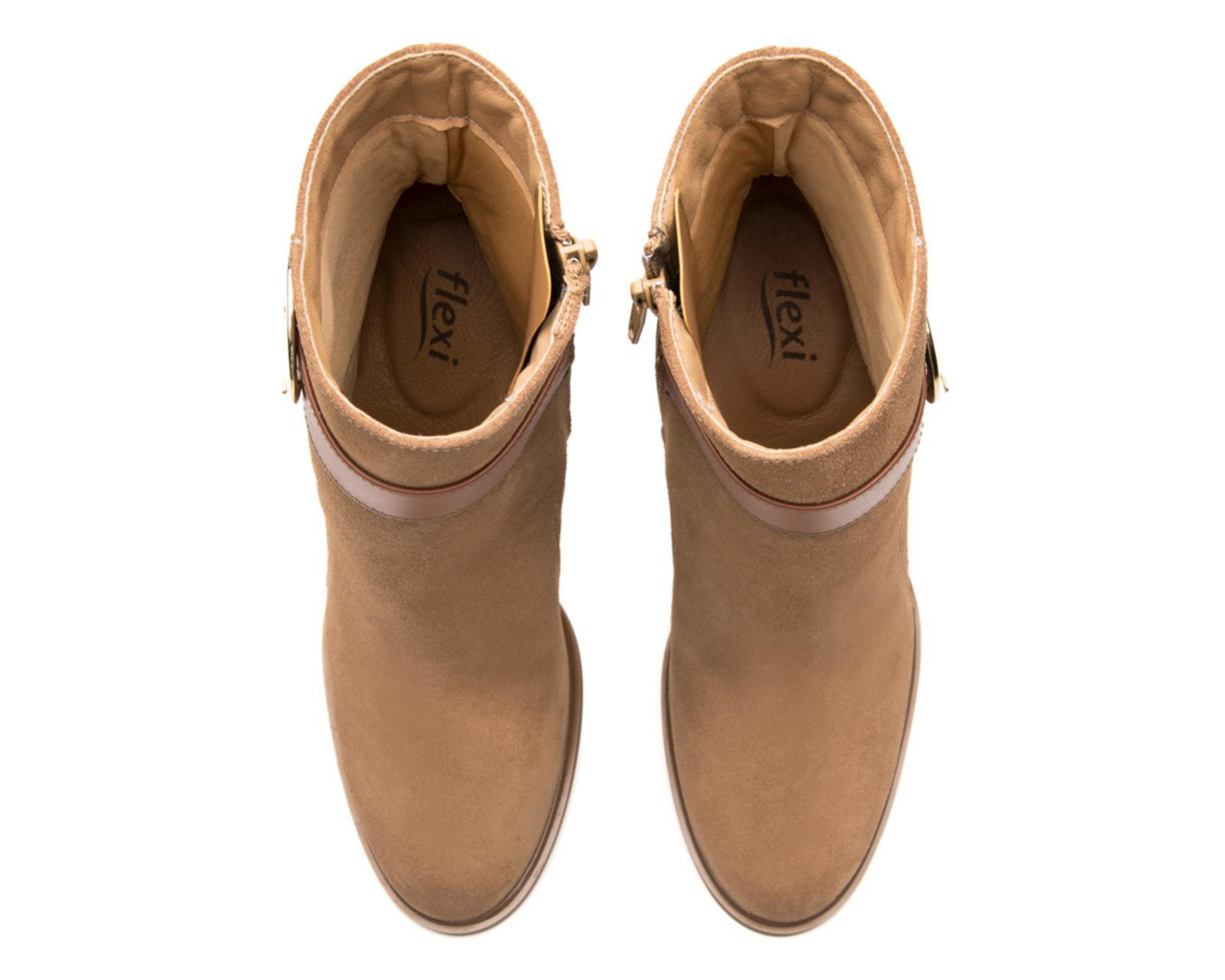 Foto 4 pulgar | Botas Casuales Flexi Mariela de Piel para Mujer