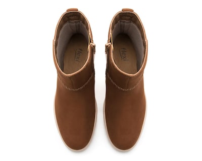 Foto 5 | Botas Casuales Flexi Dariela de Piel para Mujer