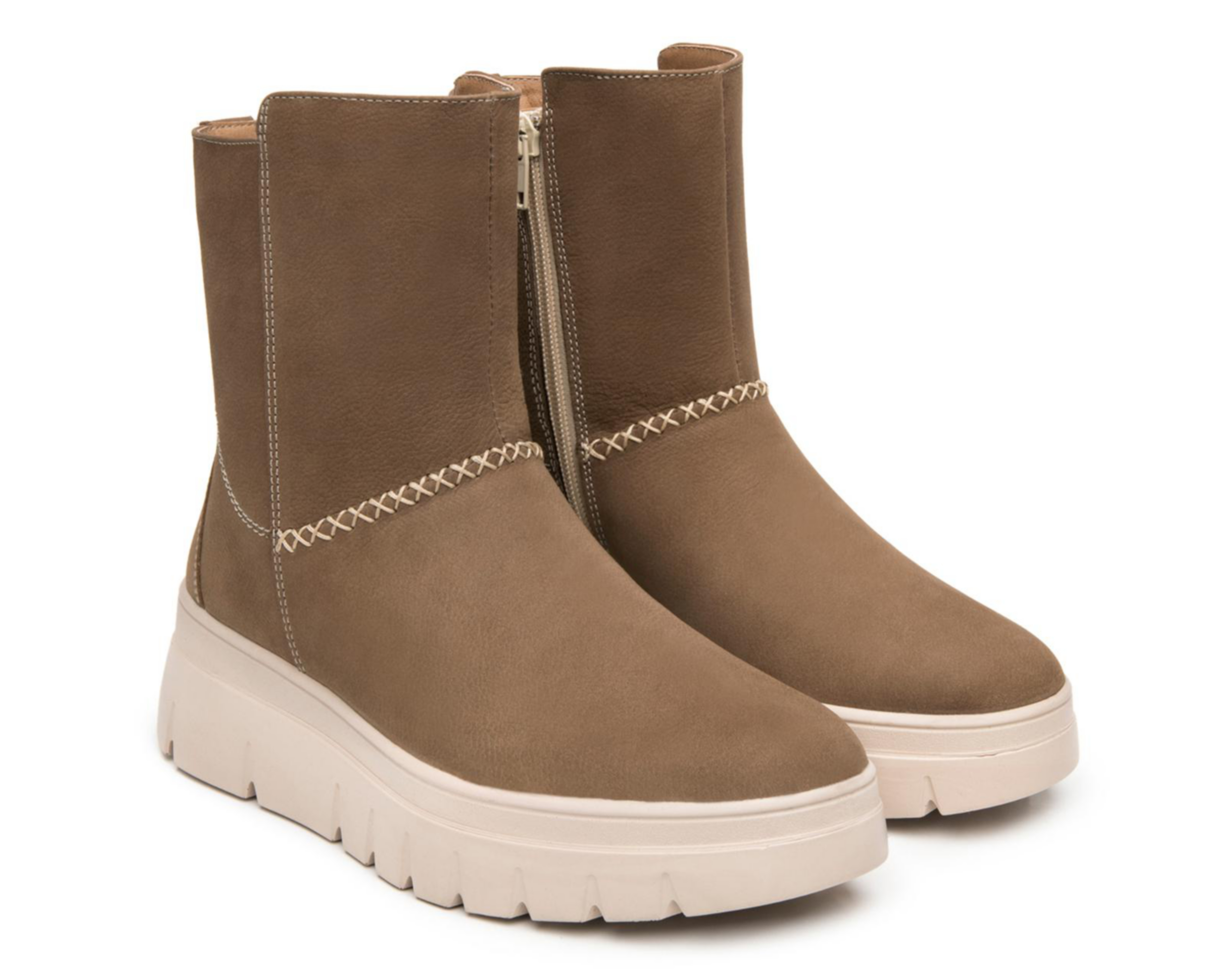 Foto 2 pulgar | Botas Casuales Flexi Dariela de Piel para Mujer