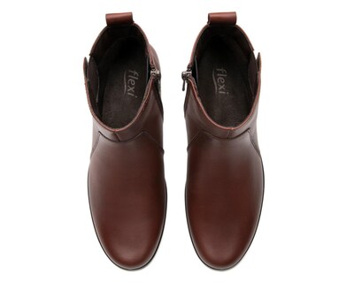 Foto 5 | Botas Casuales Flexi Karime de Piel para Mujer