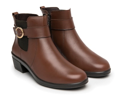 Foto 1 | Botines Casuales Flexi Raissa de Piel para Mujer