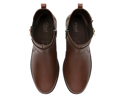 Foto 5 | Botines Casuales Flexi Raissa de Piel para Mujer