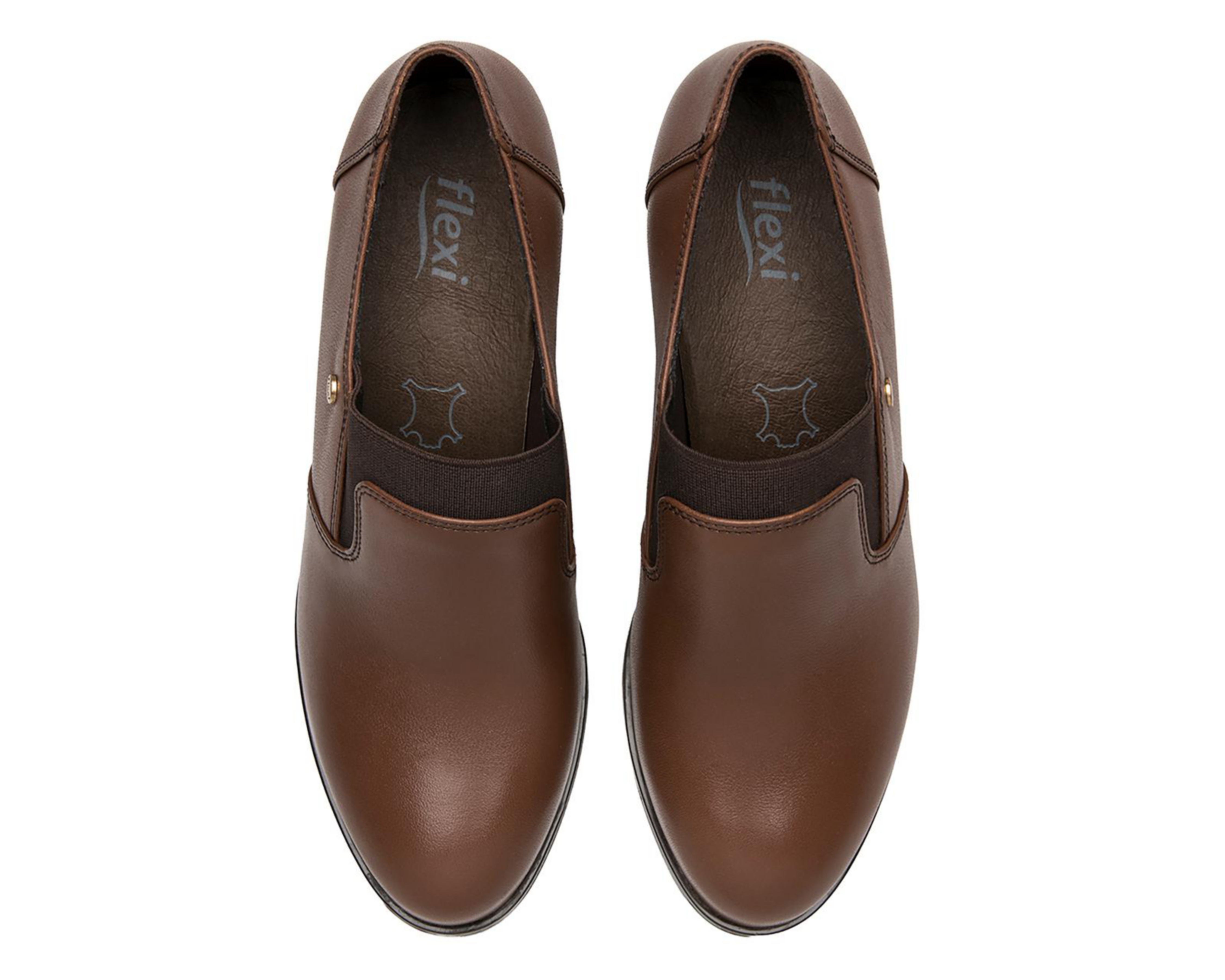 Foto 6 pulgar | Zapatillas Flexi Mercedes de Piel para Mujer