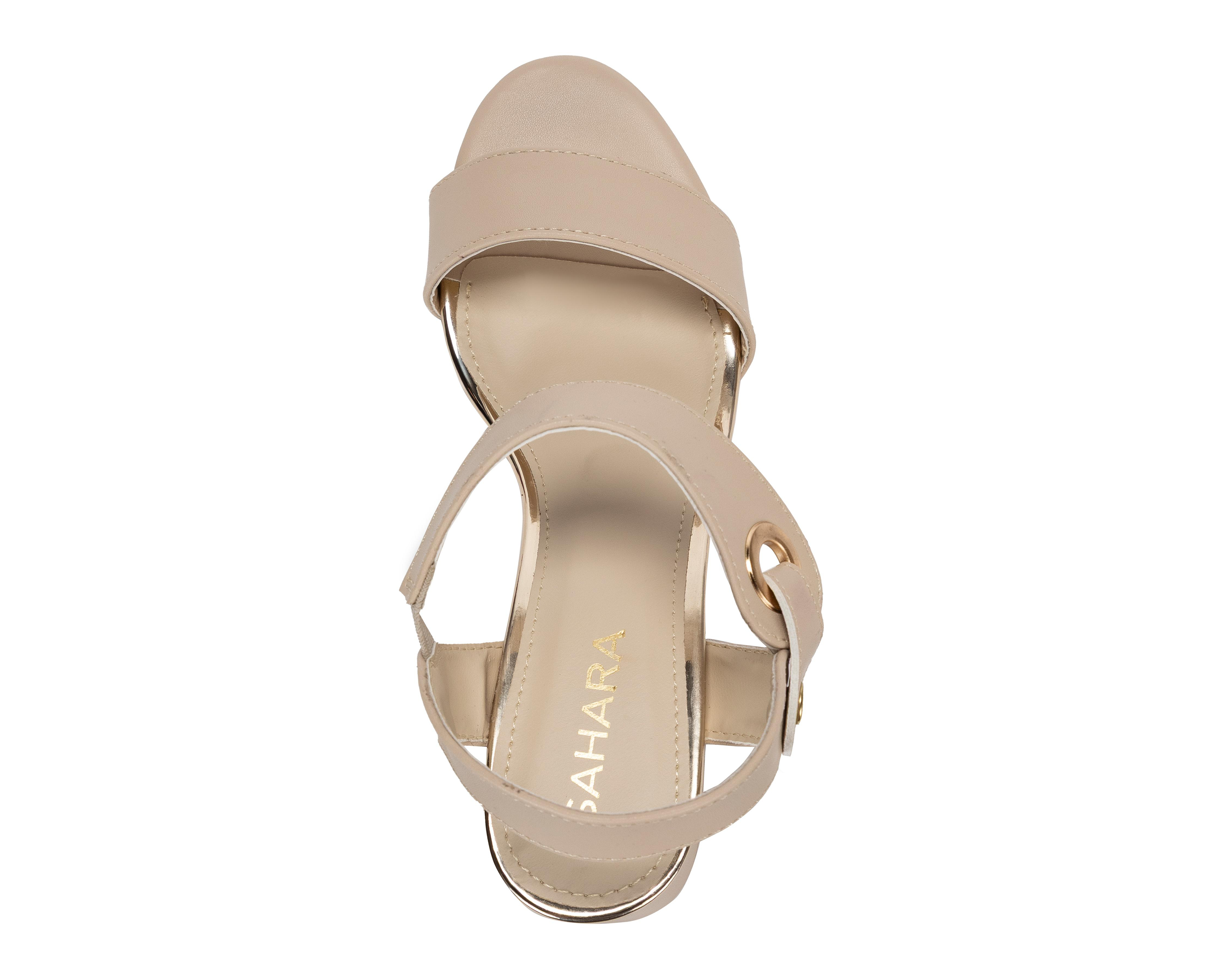 Foto 6 pulgar | Sandalias de Tacón Sahara para Mujer