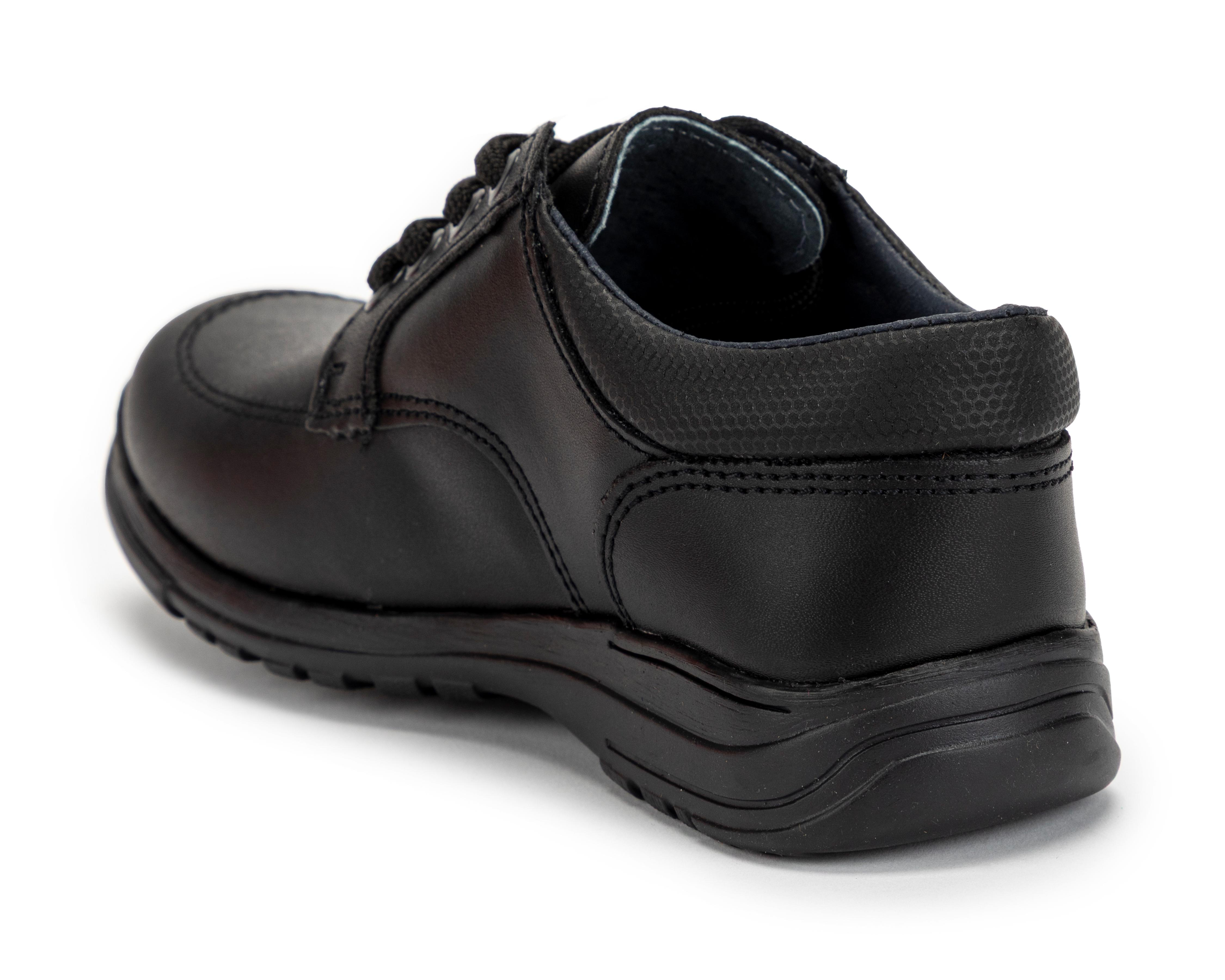 Foto 4 pulgar | Zapatos Escolares Grafito de Piel para Niño