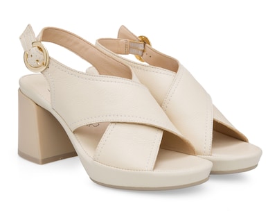 Foto 1 | Sandalias de Tacón Flexi de Piel para Mujer