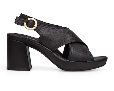 Foto 2 | Sandalias de Tacón Flexi de Piel para Mujer