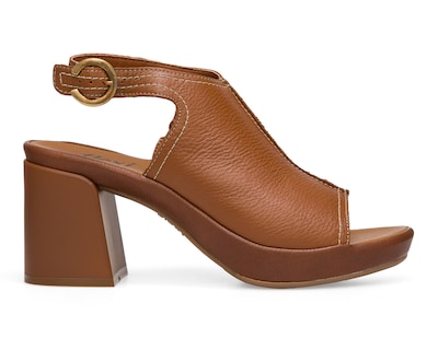 Foto 2 | Sandalias de Tacón Flexi de Piel para Mujer