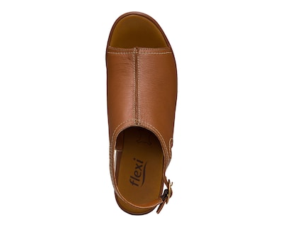 Foto 5 | Sandalias de Tacón Flexi de Piel para Mujer