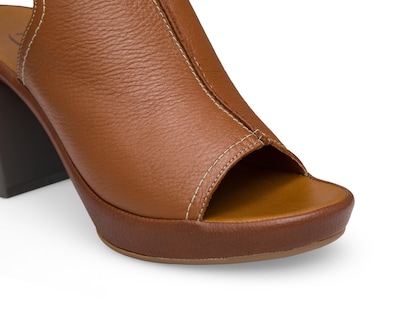 Foto 6 | Sandalias de Tacón Flexi de Piel para Mujer