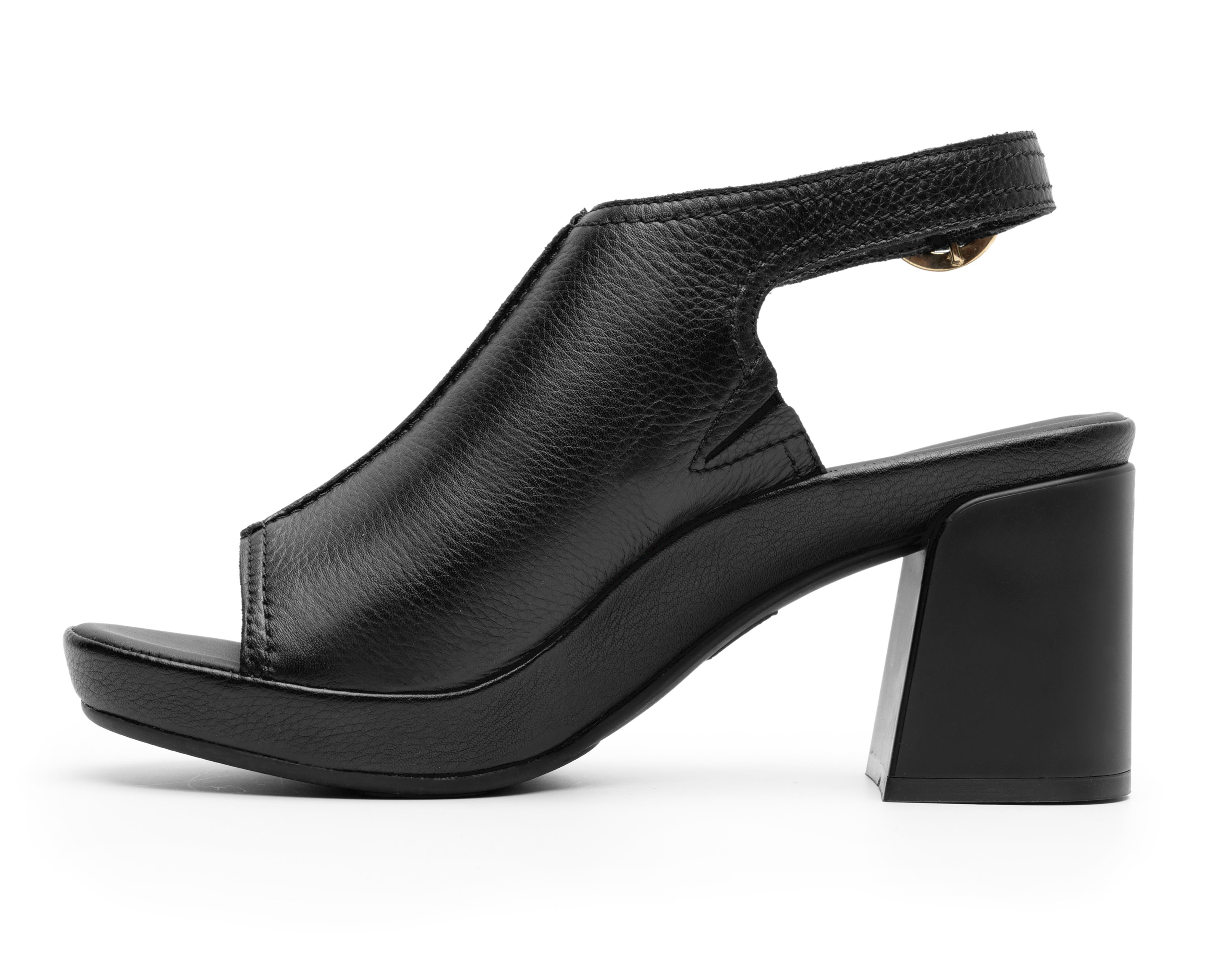 Foto 5 pulgar | Sandalias de Tacón Flexi de Piel para Mujer