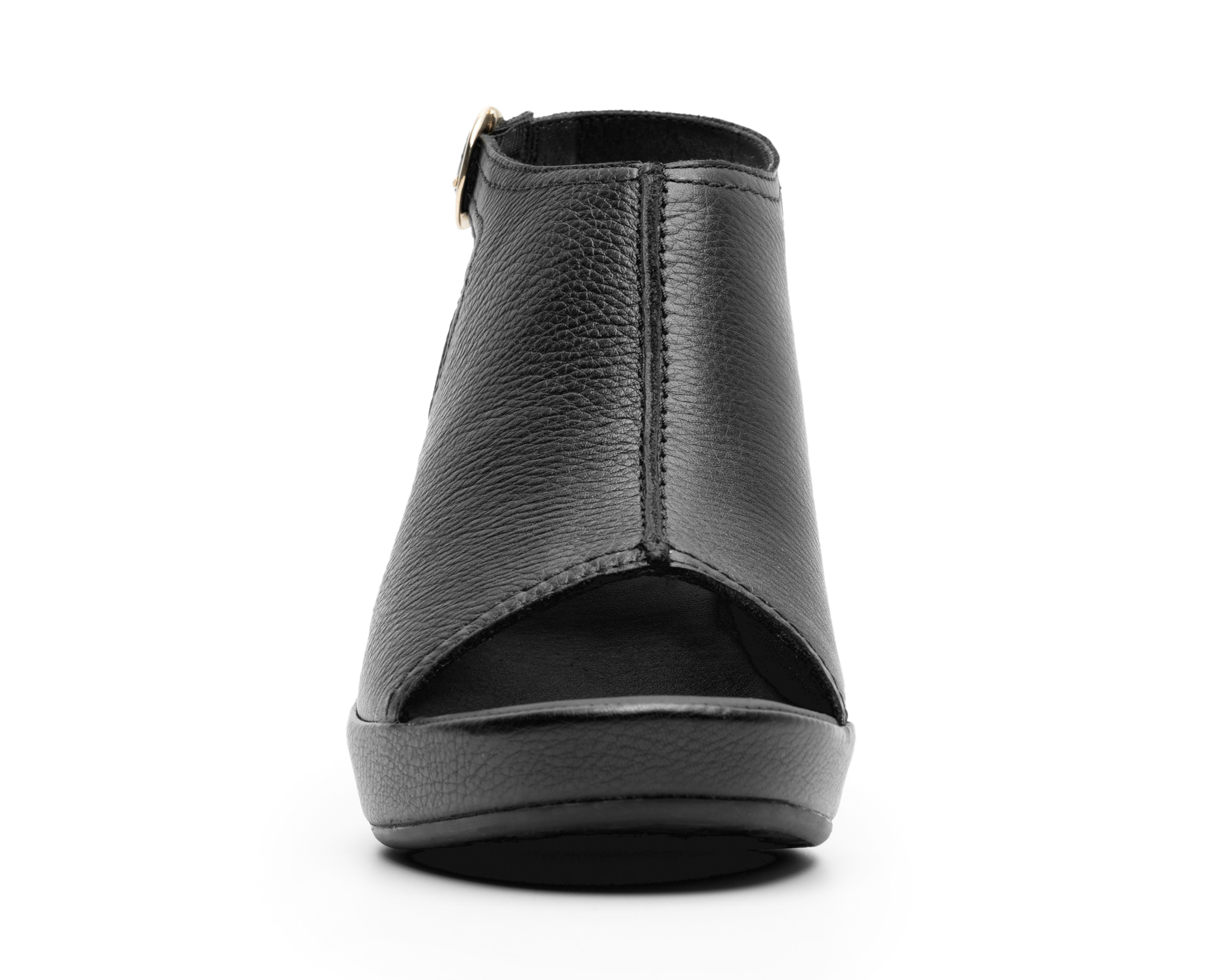 Foto 6 pulgar | Sandalias de Tacón Flexi de Piel para Mujer