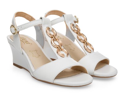 Foto 1 | Sandalias de Tacón Flexi de Piel para Mujer