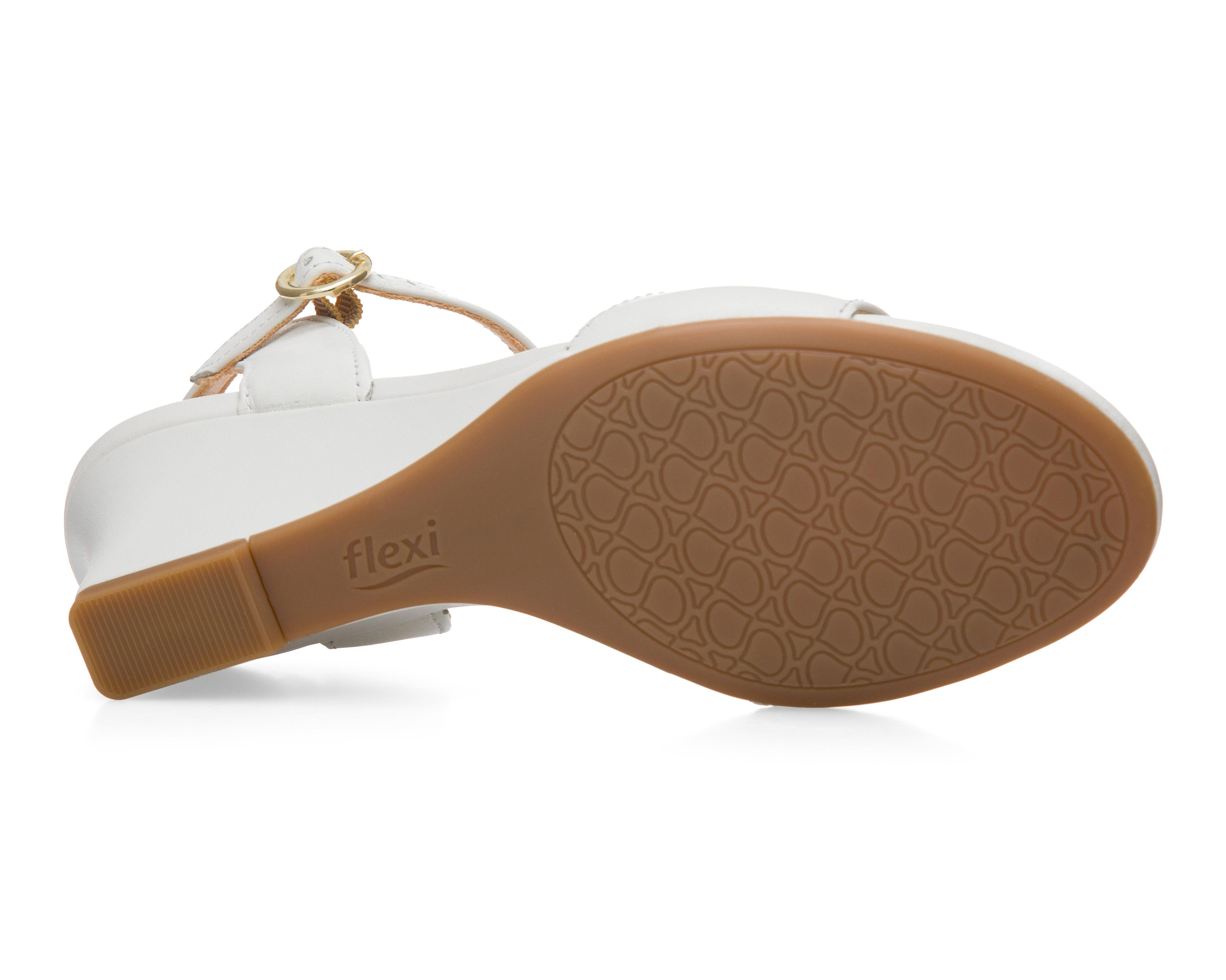 Foto 5 pulgar | Sandalias de Tacón Flexi de Piel para Mujer