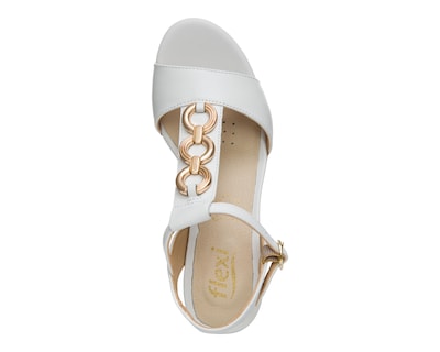 Foto 5 | Sandalias de Tacón Flexi de Piel para Mujer