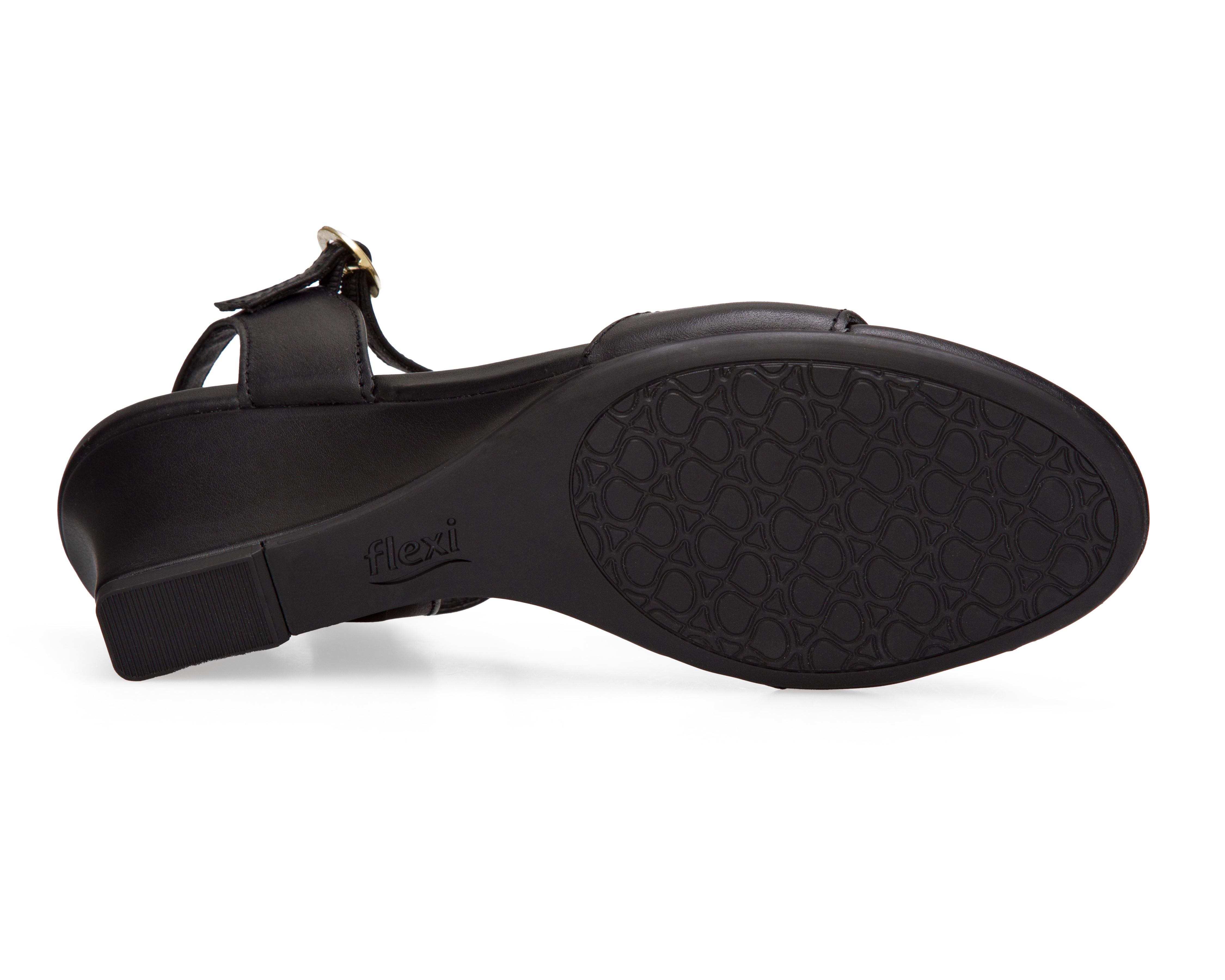 Foto 4 | Sandalias de Tacón Flexi de Piel para Mujer