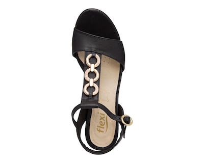 Foto 5 | Sandalias de Tacón Flexi de Piel para Mujer