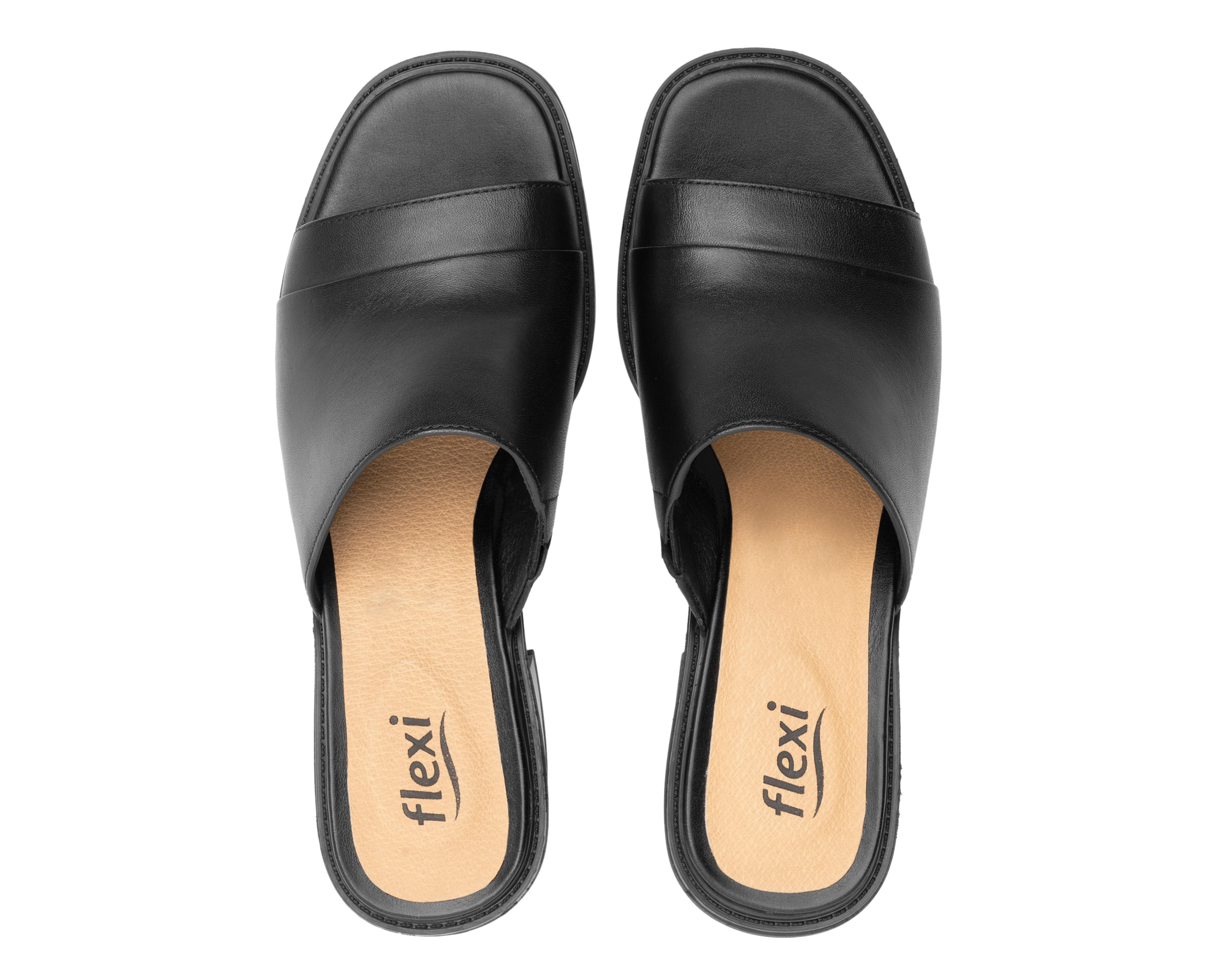 Foto 4 pulgar | Sandalias Confort Flexi de Piel para Mujer