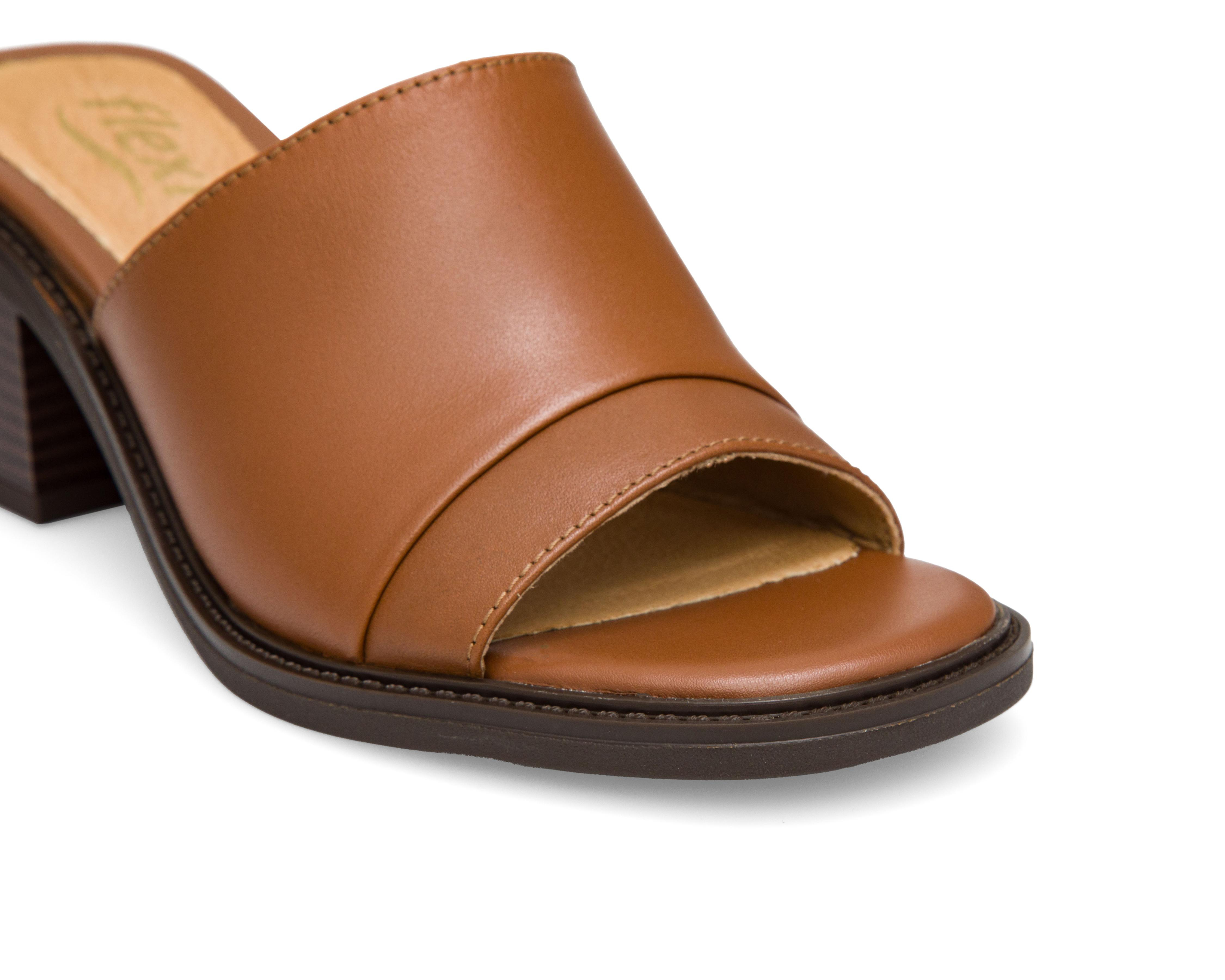 Foto 7 pulgar | Sandalias de Tacón Flexi de Piel para Mujer