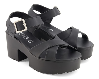 Foto 1 | Sandalias de Tacón Forever 21 para Mujer