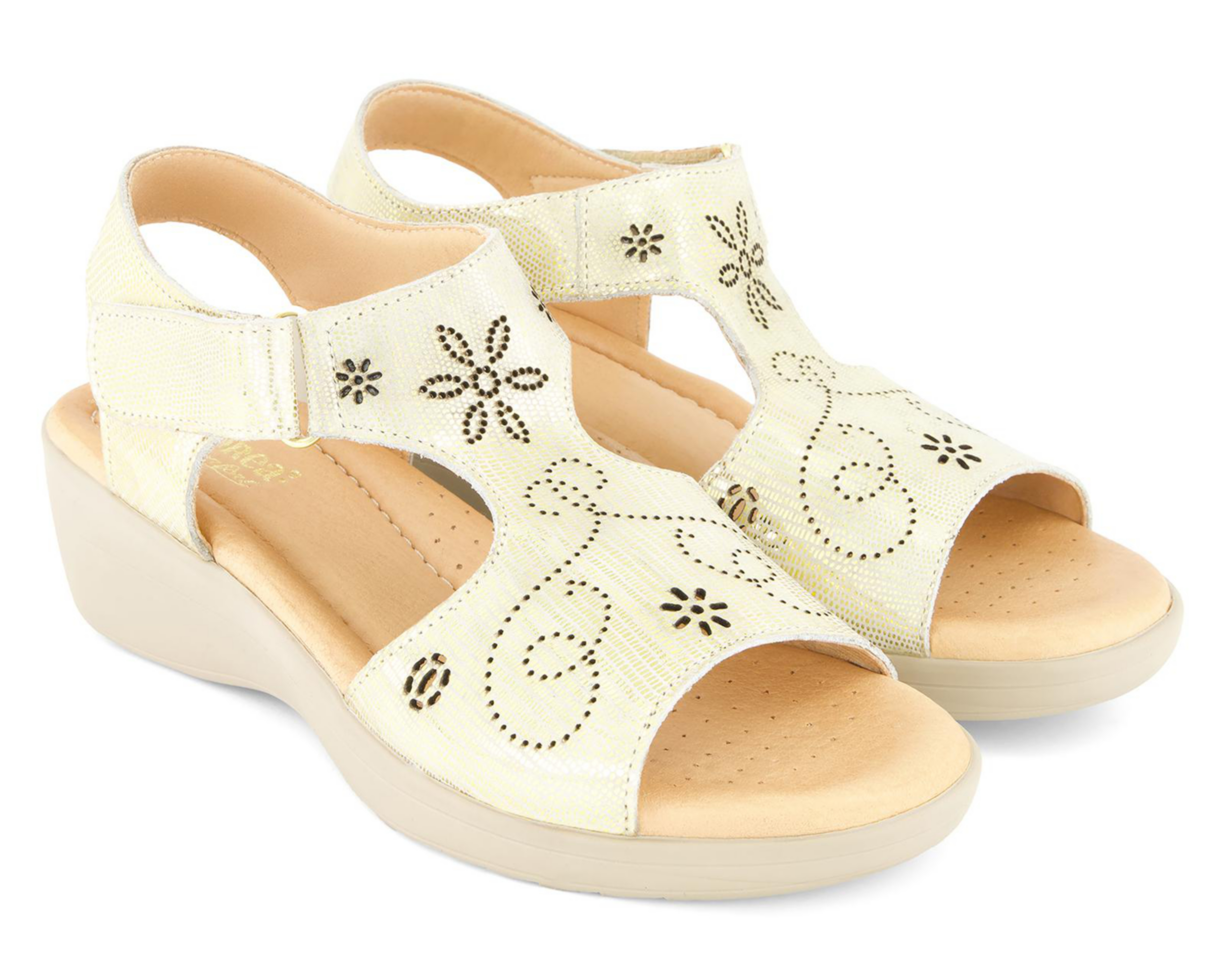 Foto 1 | Sandalias Confort Andrea de Piel para Mujer