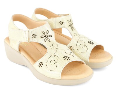 Foto 1 | Sandalias Confort Andrea de Piel para Mujer