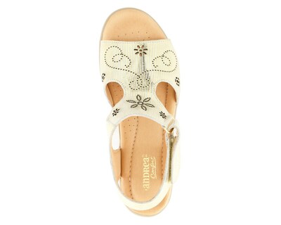 Foto 3 | Sandalias Confort Andrea de Piel para Mujer