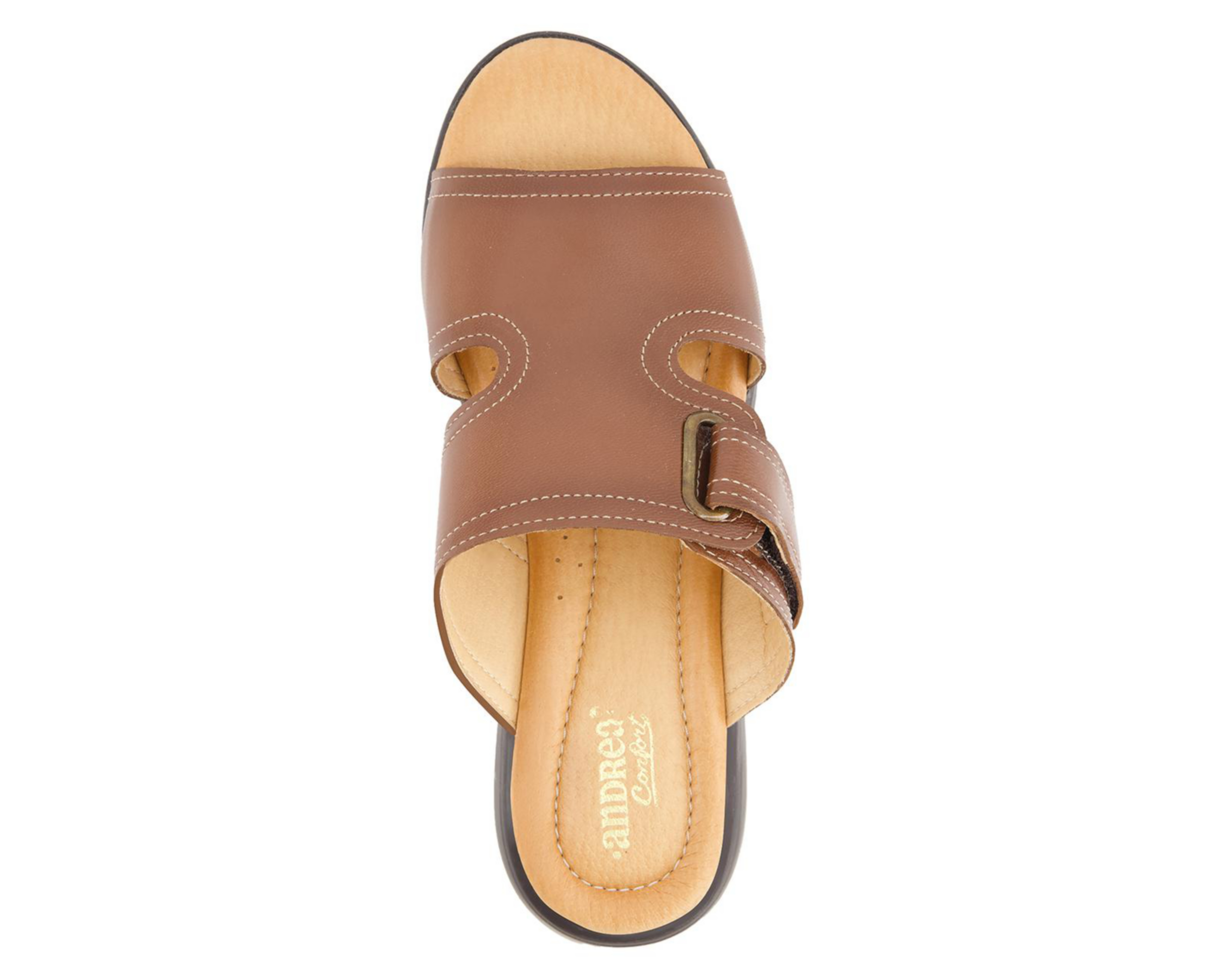 Foto 4 pulgar | Sandalias Confort Andrea de Piel para Mujer