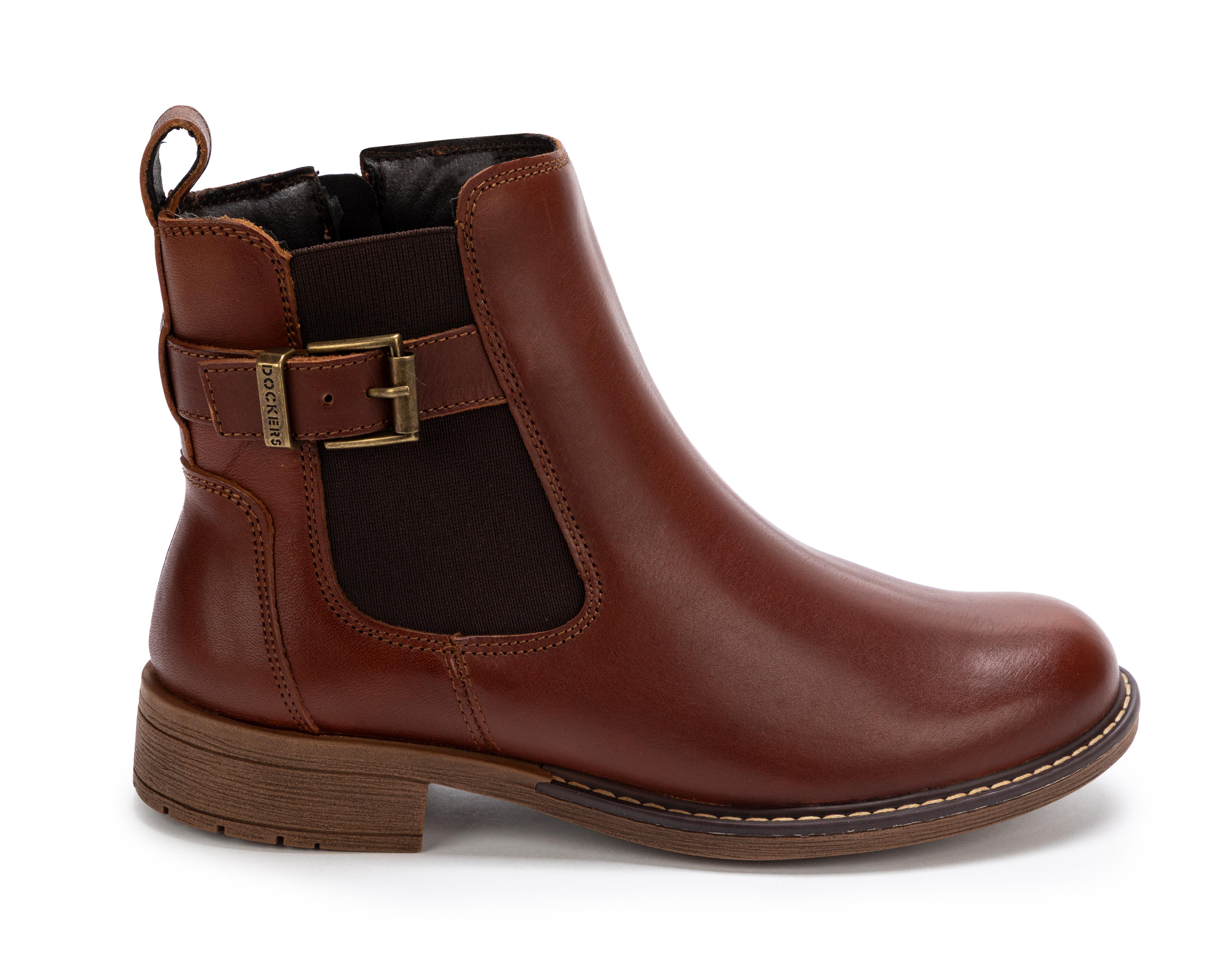 Foto 3 pulgar | Botas Vaqueras Dockers Melanie de Piel para Mujer