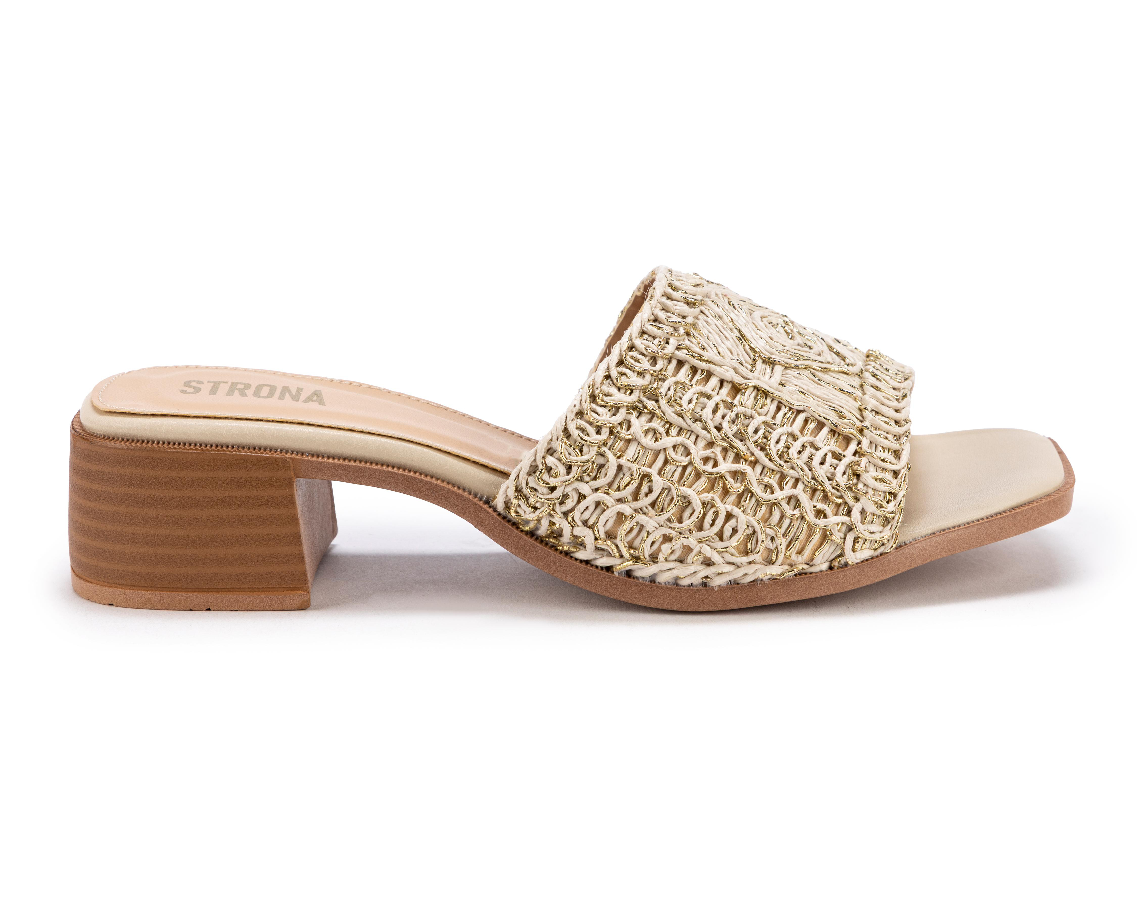 Foto 3 pulgar | Sandalias de Tacón Strona para Mujer