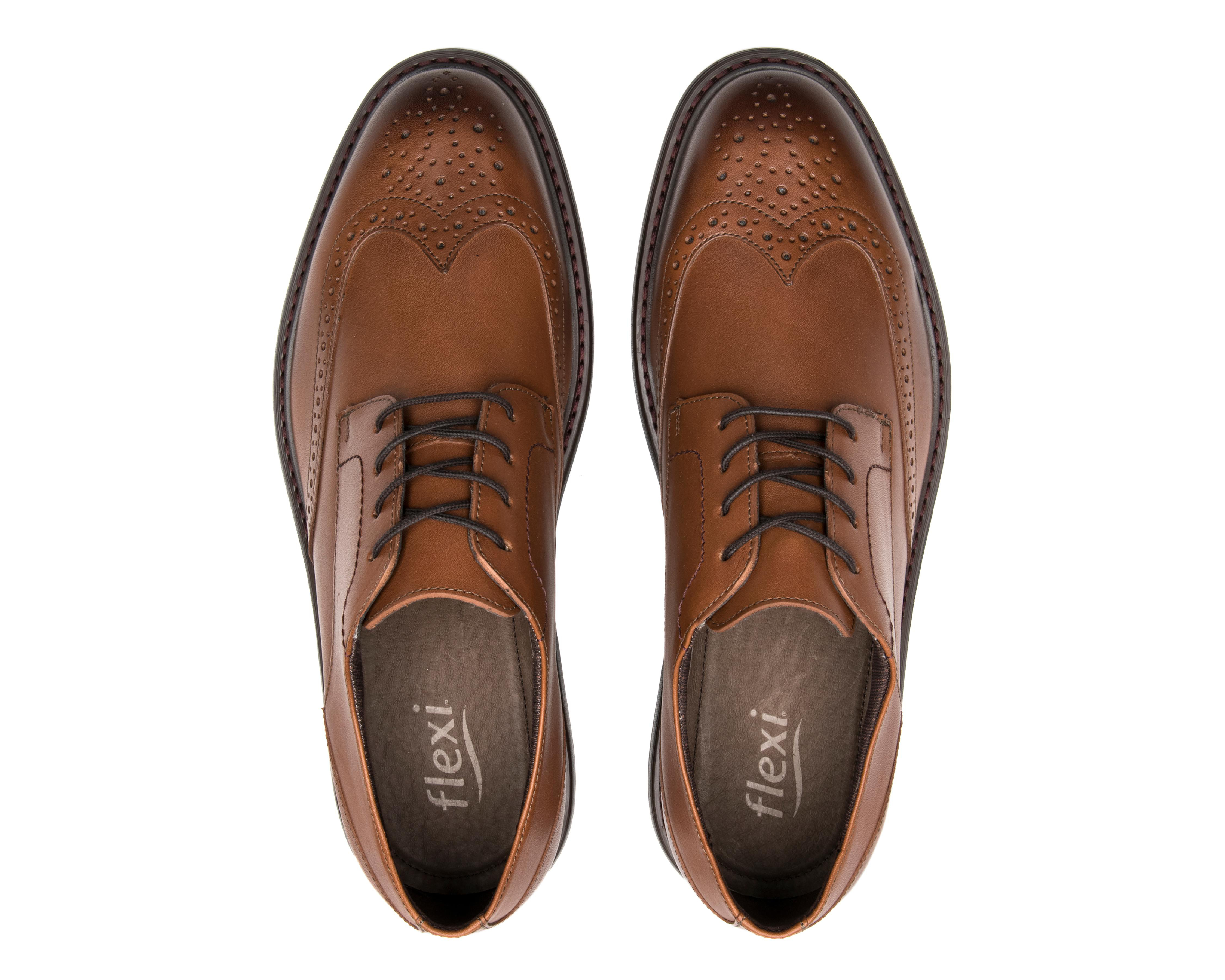 Foto 6 pulgar | Zapatos Casuales Flexi Herrán de Piel para Hombre