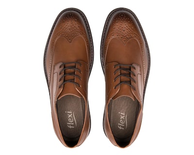 Foto 5 | Zapatos Casuales Flexi Herrán de Piel para Hombre