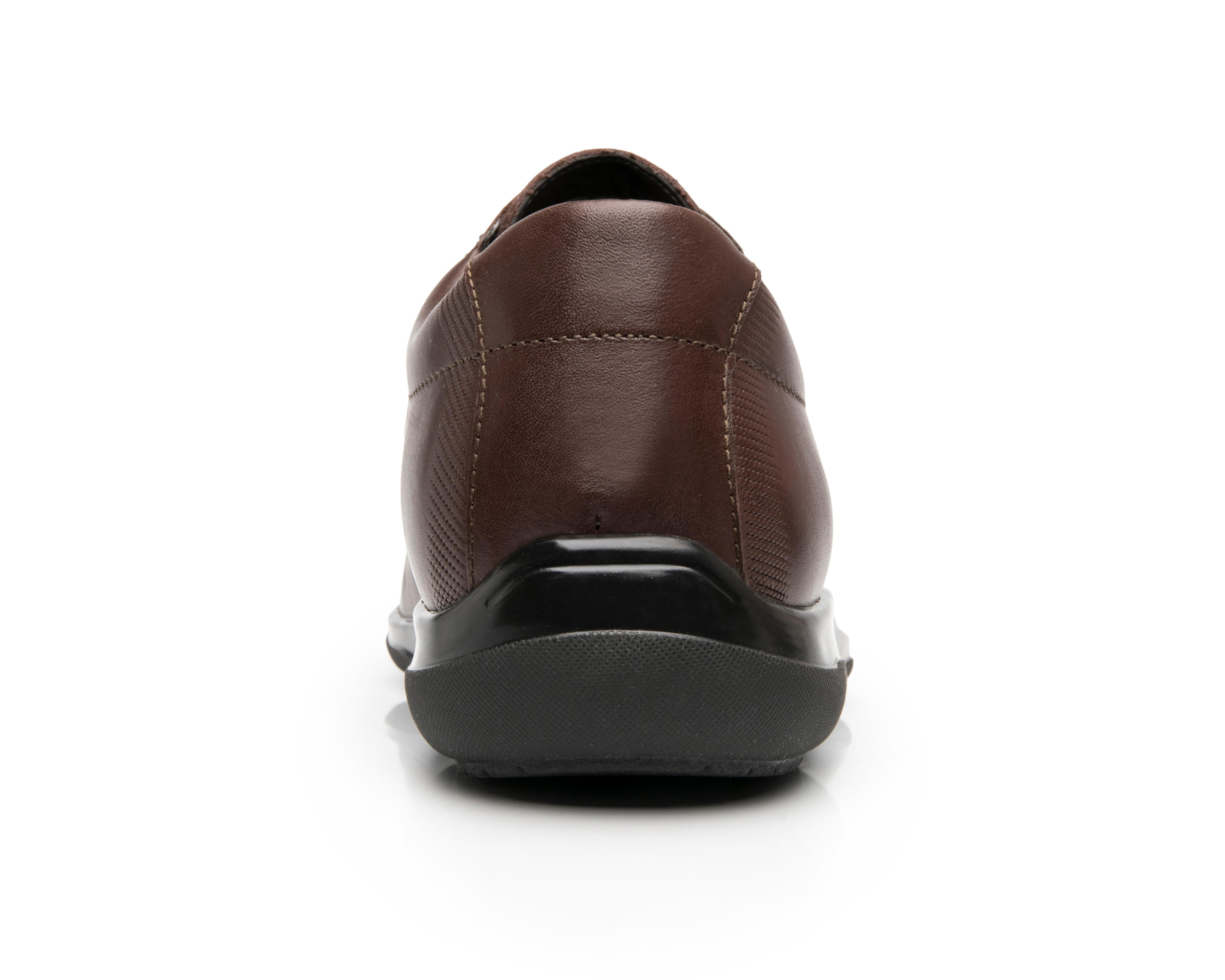 Foto 4 pulgar | Zapatos Casuales Flexi Mark de Piel para Hombre