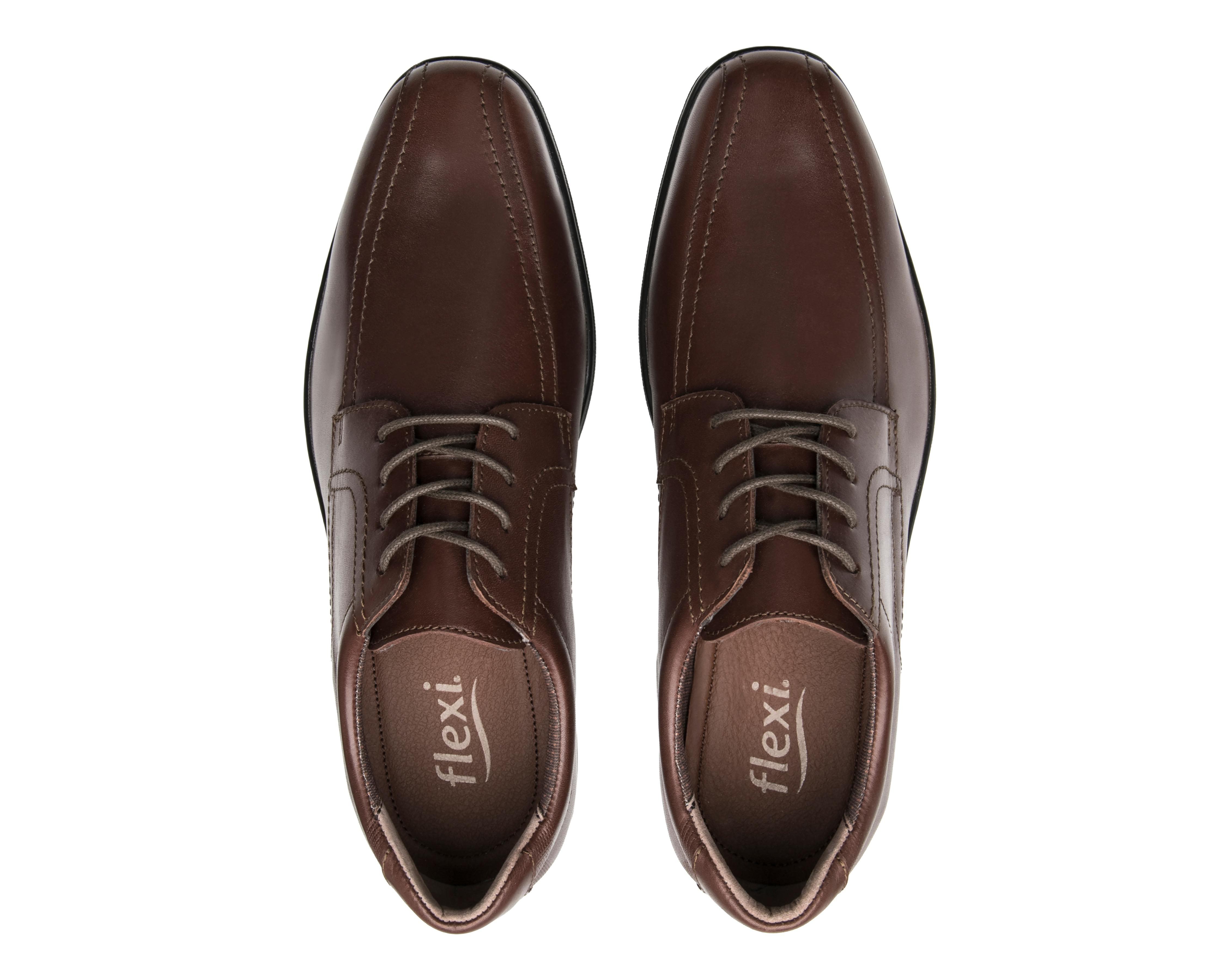 Foto 6 pulgar | Zapatos Casuales Flexi Mark de Piel para Hombre