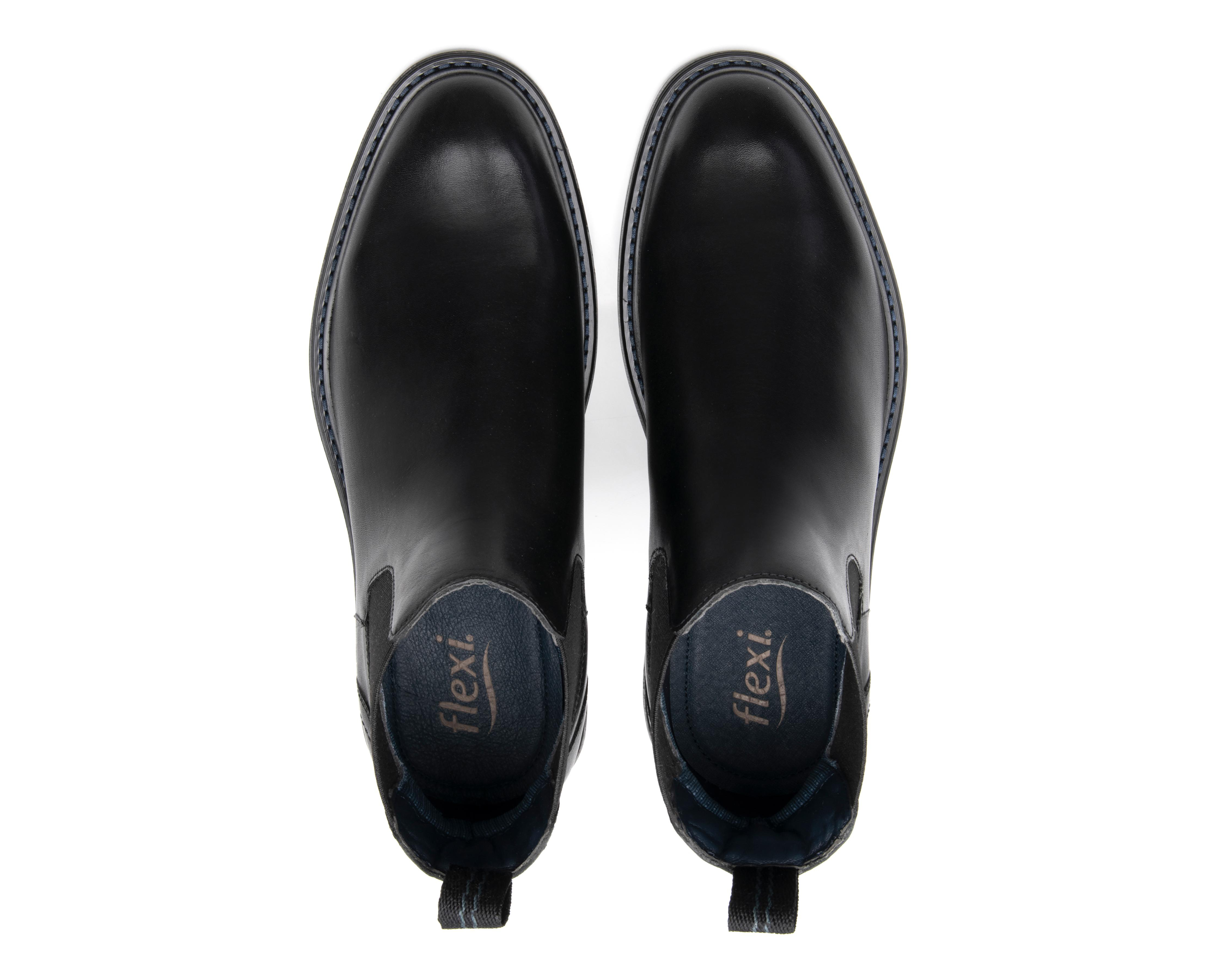 Foto 6 pulgar | Botas Casuales Flexi Herrán de Piel para Hombre